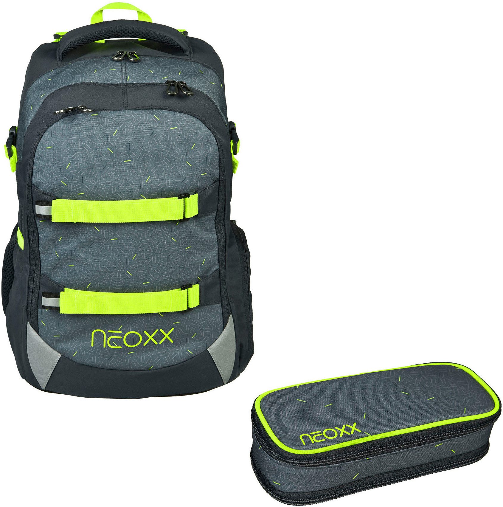 neoxx BOOM! School Backpack & Pencil Case Set - Recycled PET - Sustainable School Gear