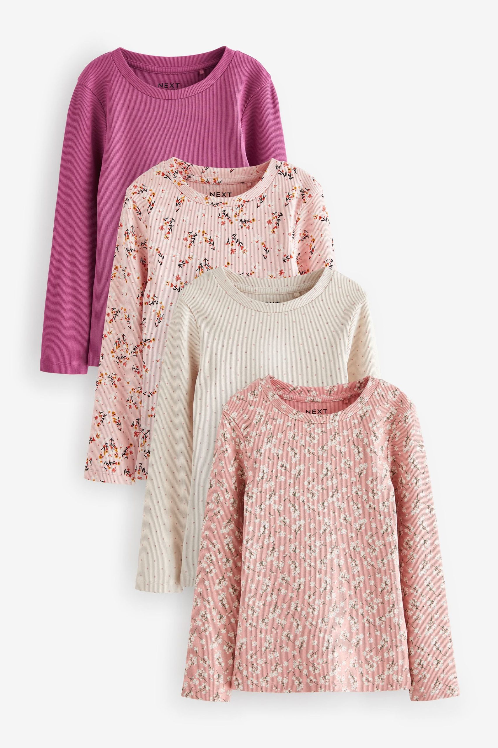 Next LANG SLEEVE 4 PACK . - Langarmshirt - multi/pink - Zalando.de