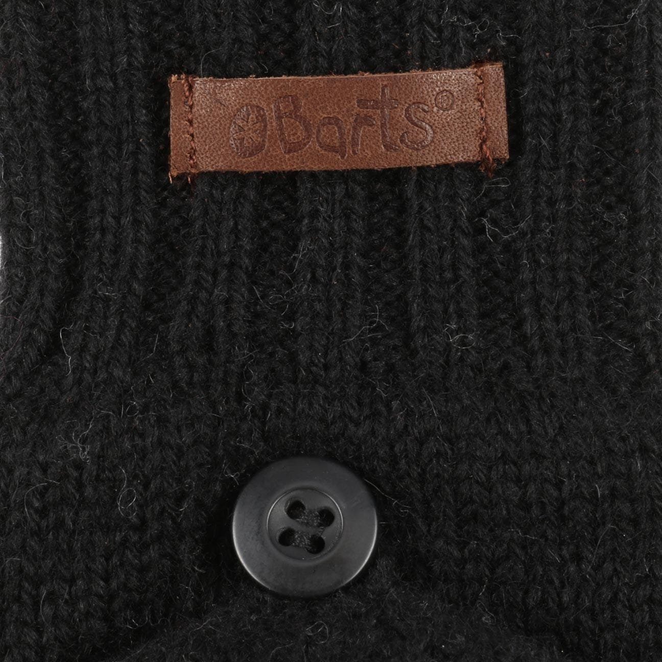 Barts Haakon Lambswool Gloves: Convertible Mittens & Fingerless Design