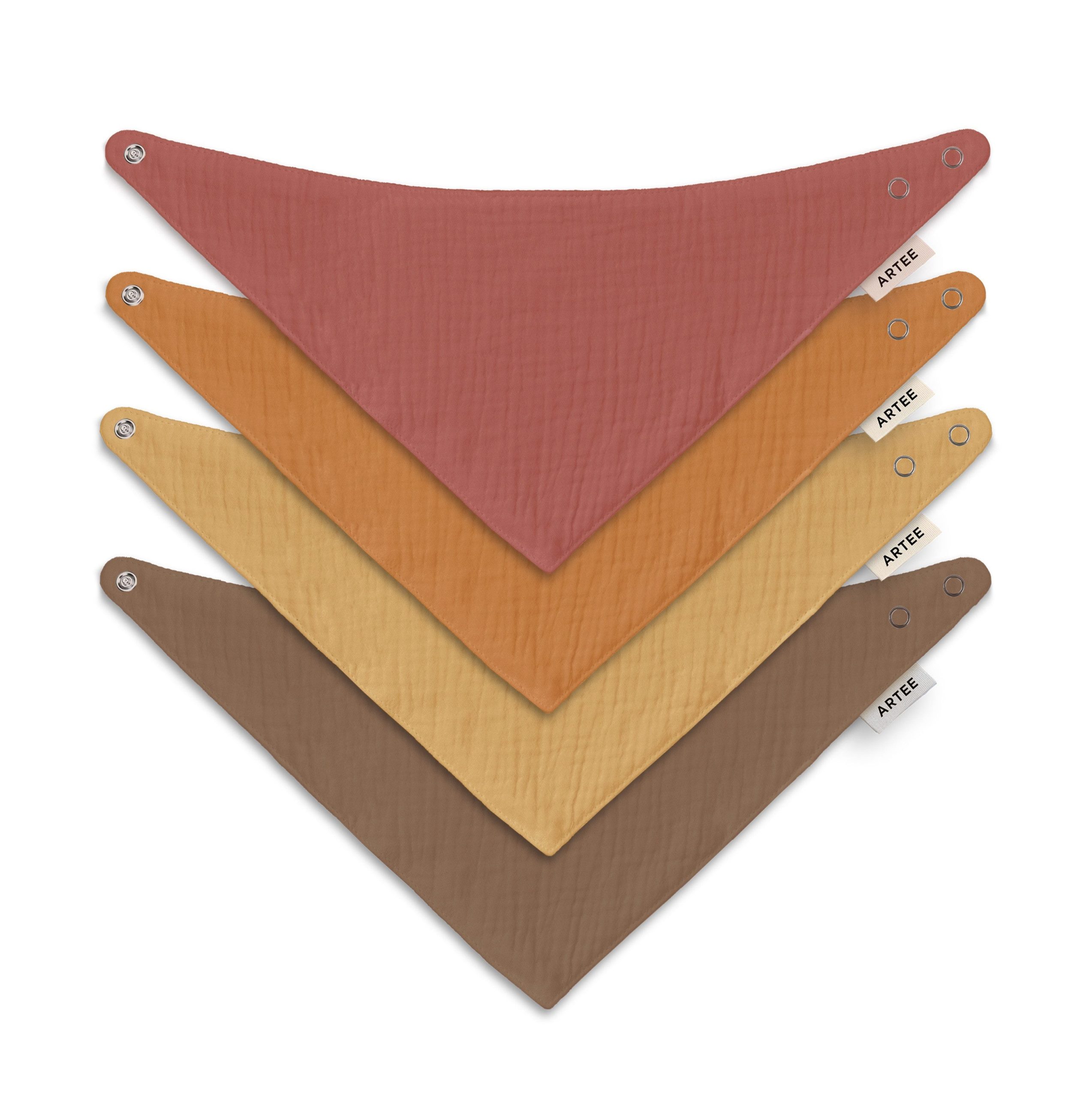 Artee Little Dutch Muslin Bib Set | Soft Organic Cotton Baby Bibs 0-18 Months