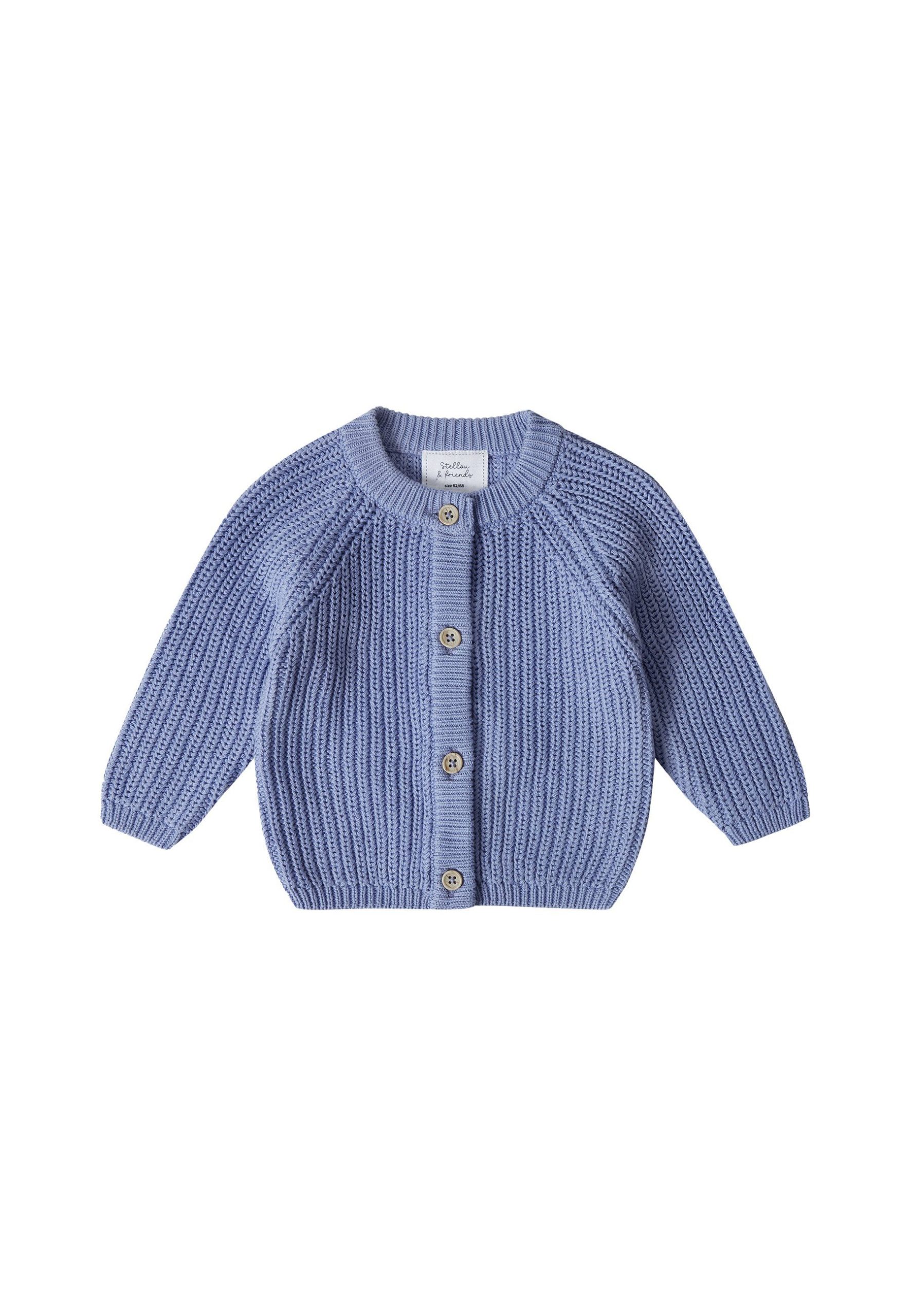 Stellou & Friends: Premium Cotton Cardigan - Natural Style for Little Ones