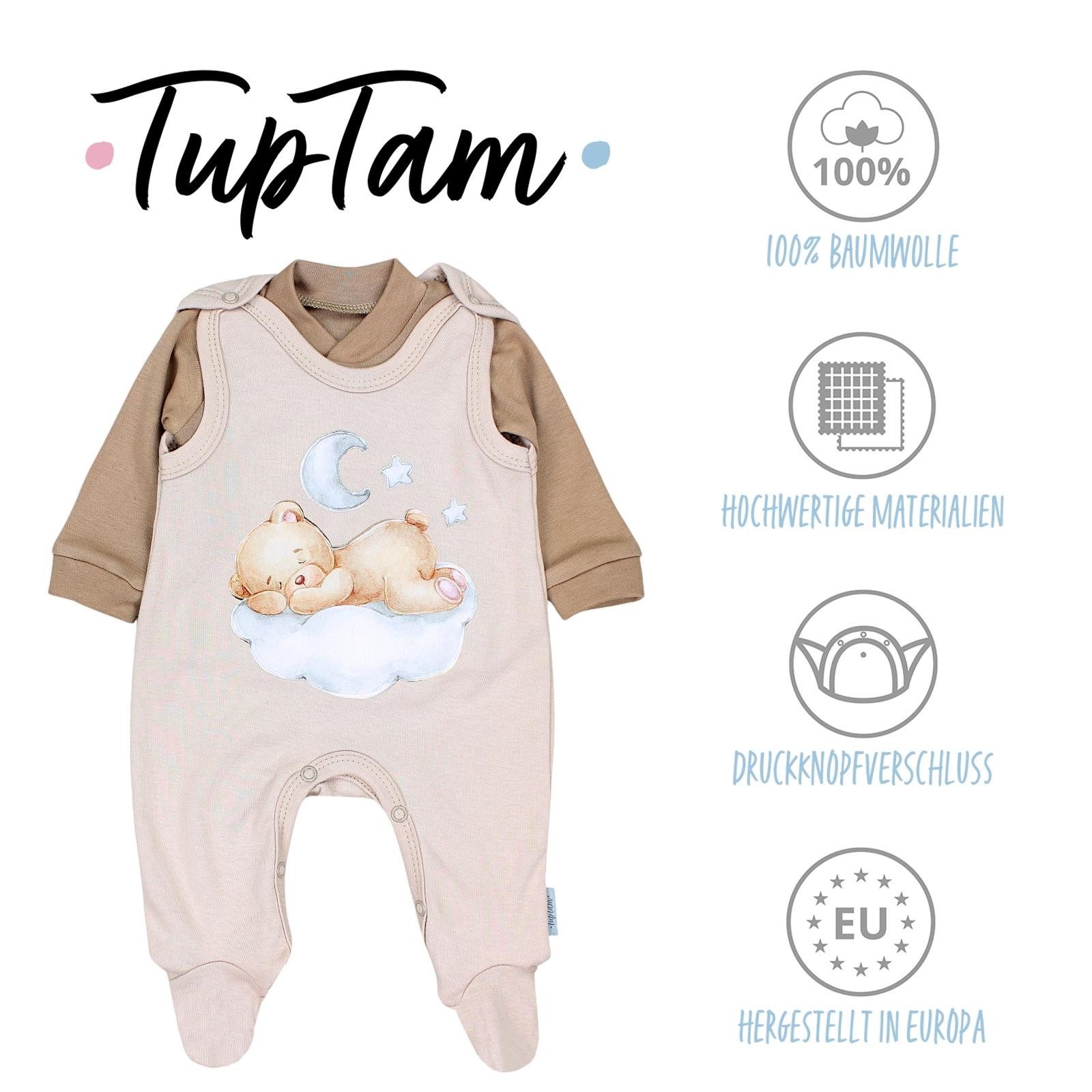 TupTam Baby Romper Set - Organic Cotton Animal Print & 'I Love Mum' - Girl & Boy
