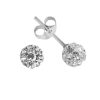 Impala Bonnie 925 Sterling Silver Crystal Stud Earrings