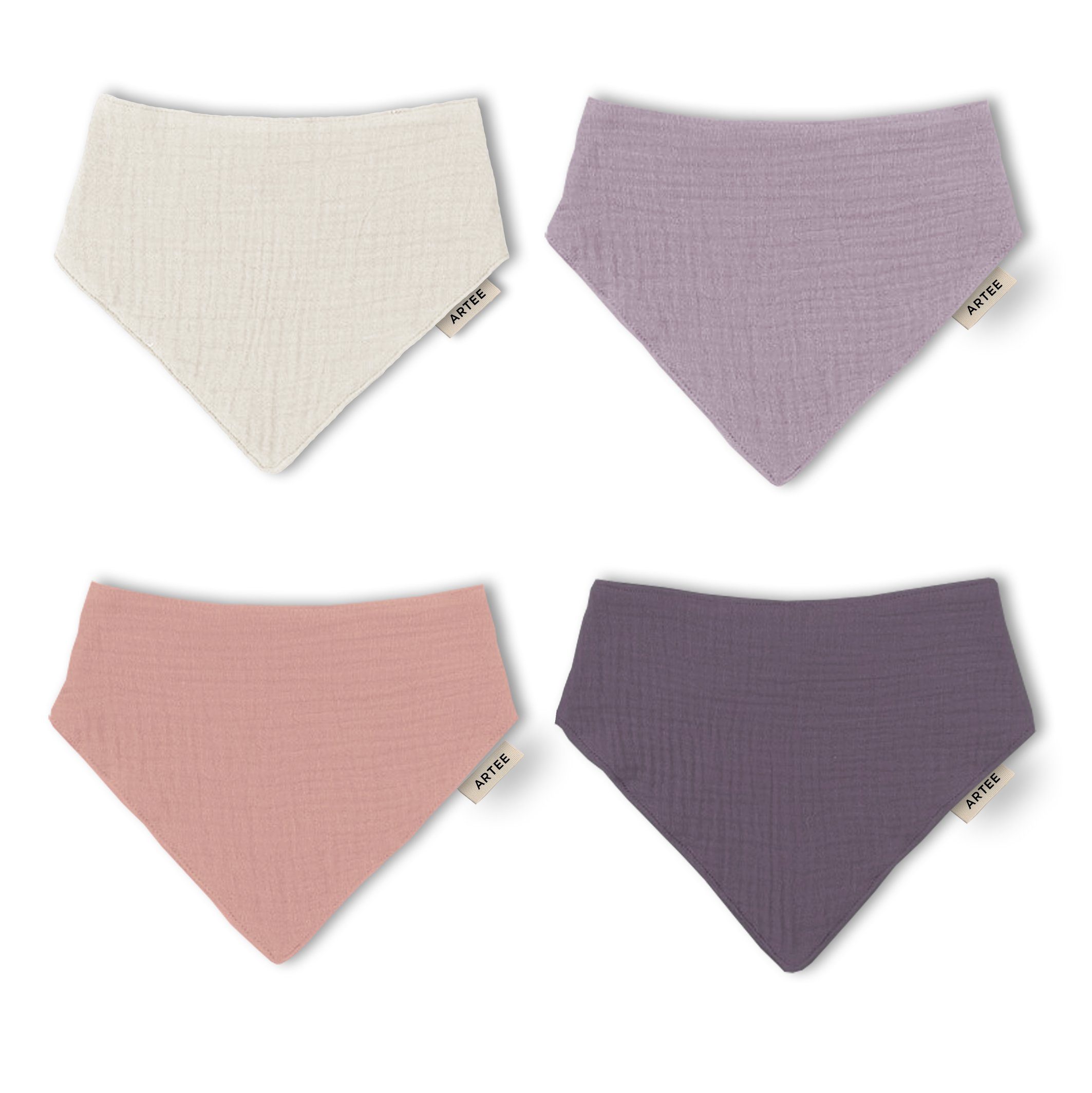 Artee Little Dutch Muslin Bib Set | Soft Organic Cotton Baby Bibs 0-18 Months