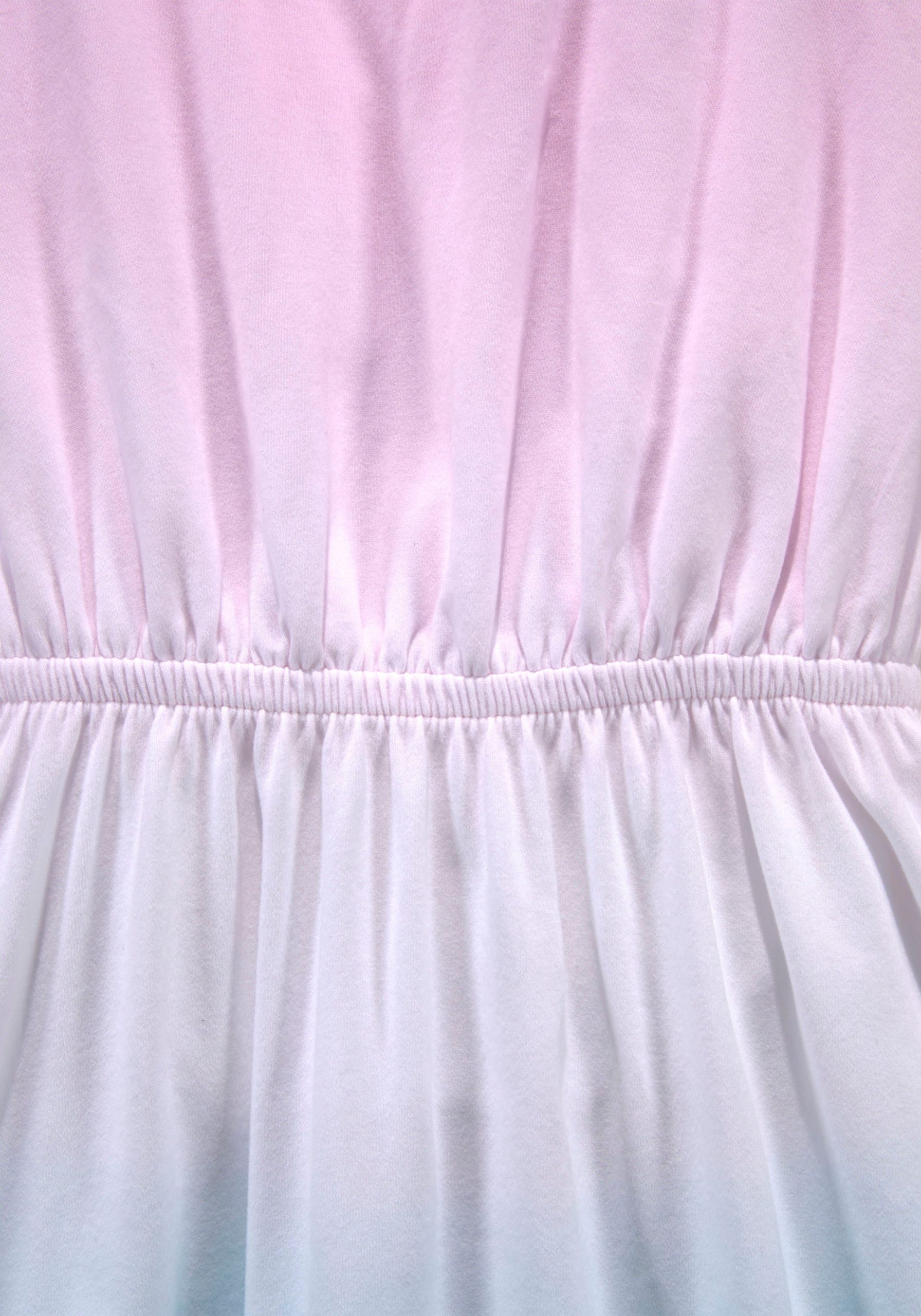 KangaROOS Jerseykleid, festliche Anlässe, kniefreie Länge, trendiger Dip-Dye-Look KangaROOS Jerseykleid, festliche Anlässe, kniefreie Länge, trendiger Dip-Dye-Look