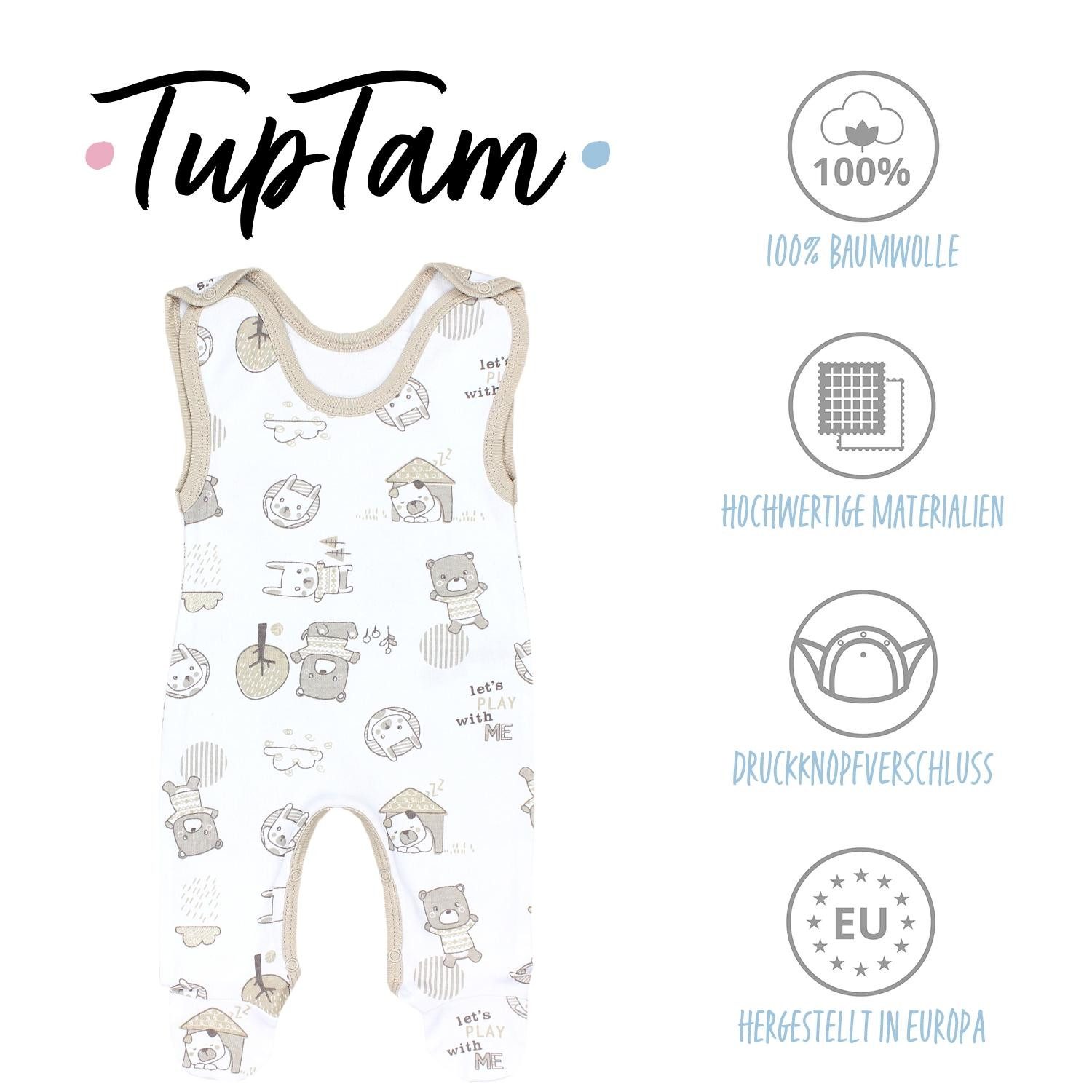TupTam Strampler TupTam Baby Unisex Strampler mit Aufdruck Spruch 5er Pack (5-tlg)