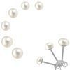 Firetti Perlenohrringe Multipack - Schmuck, Geschenk, Silber 925 Ohrschmuck Perle (Set, 6-tlg), mit Süßwasserzuchtperle