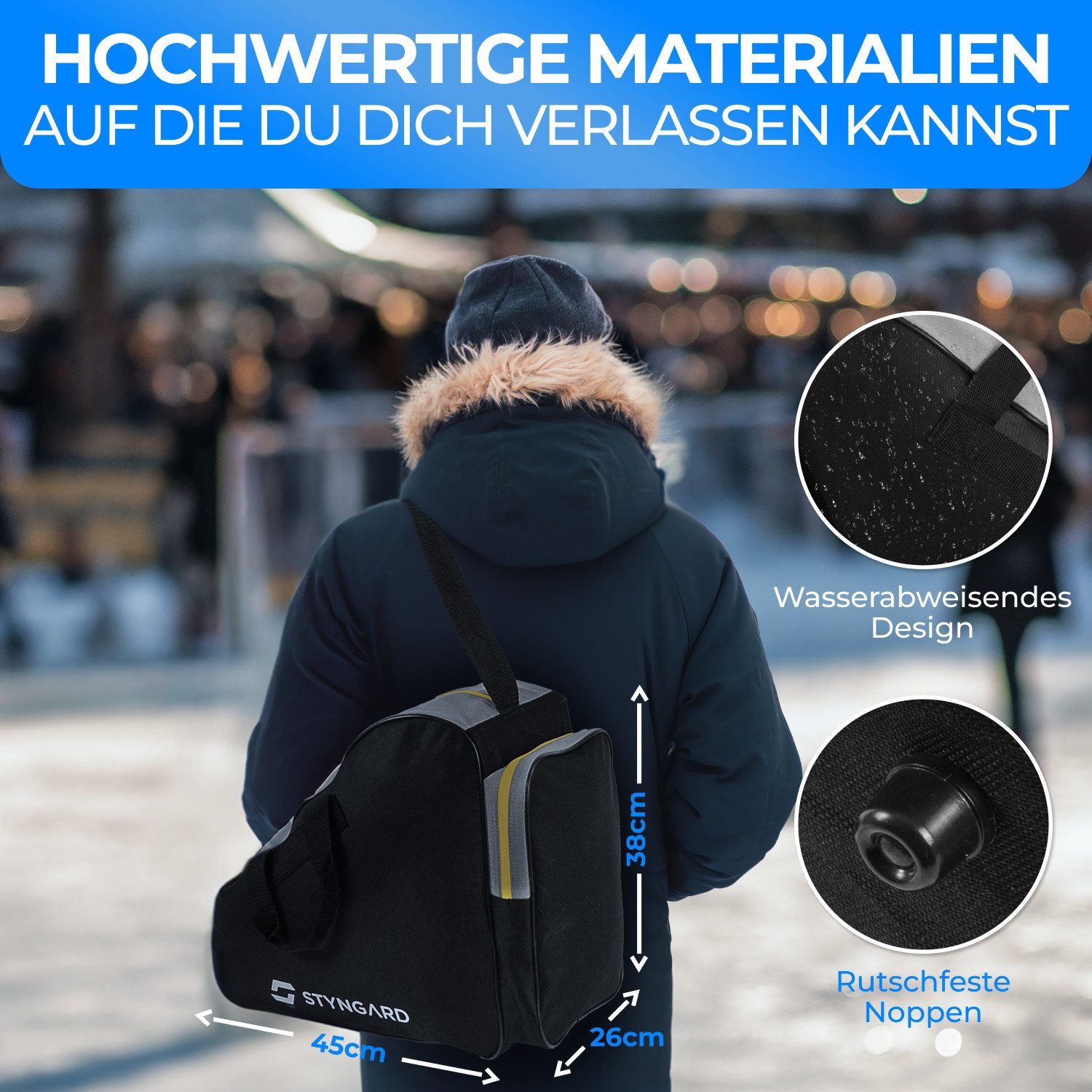 Styngard Montreal Sport Bag - Ice Skate & Inline Skate Bag | Men & Women Styngard Montreal Sport Bag - Ice Skate & Inline Skate Bag | Men & Women