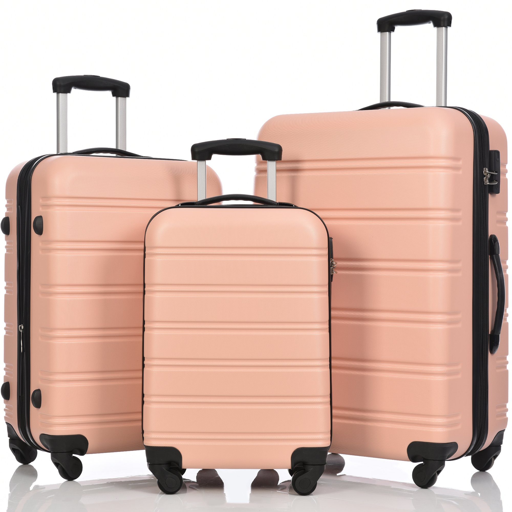 **Flieks** 3-Piece Hard Shell Trolley Set - Premium Luggage