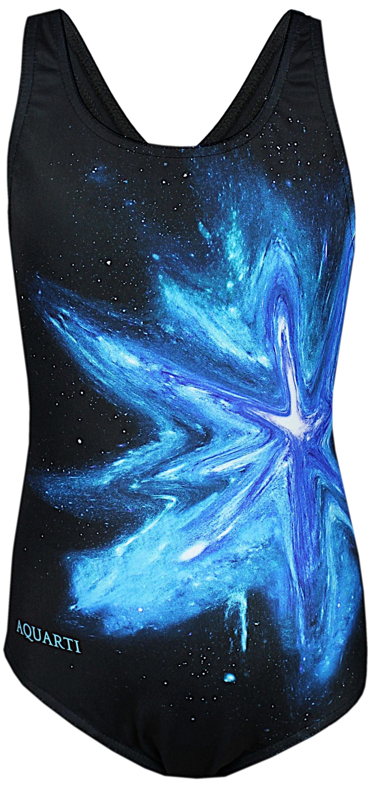 Aquarti Girl's Chlorine Resistant Swimsuit - Muscleback Design