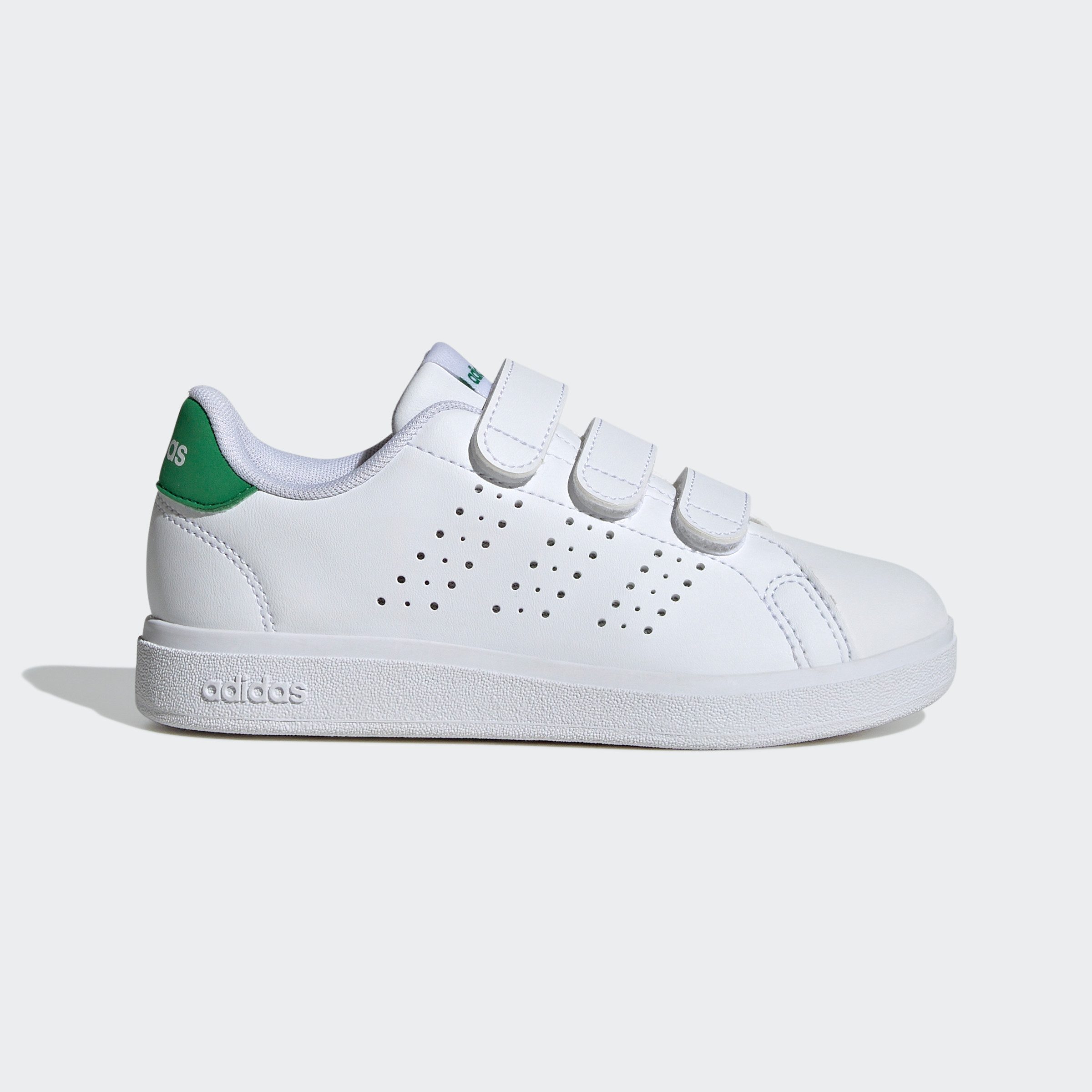 adidas Advantage Base 2.0 Kids Klettschuh: Inspired by Stan Smith Design