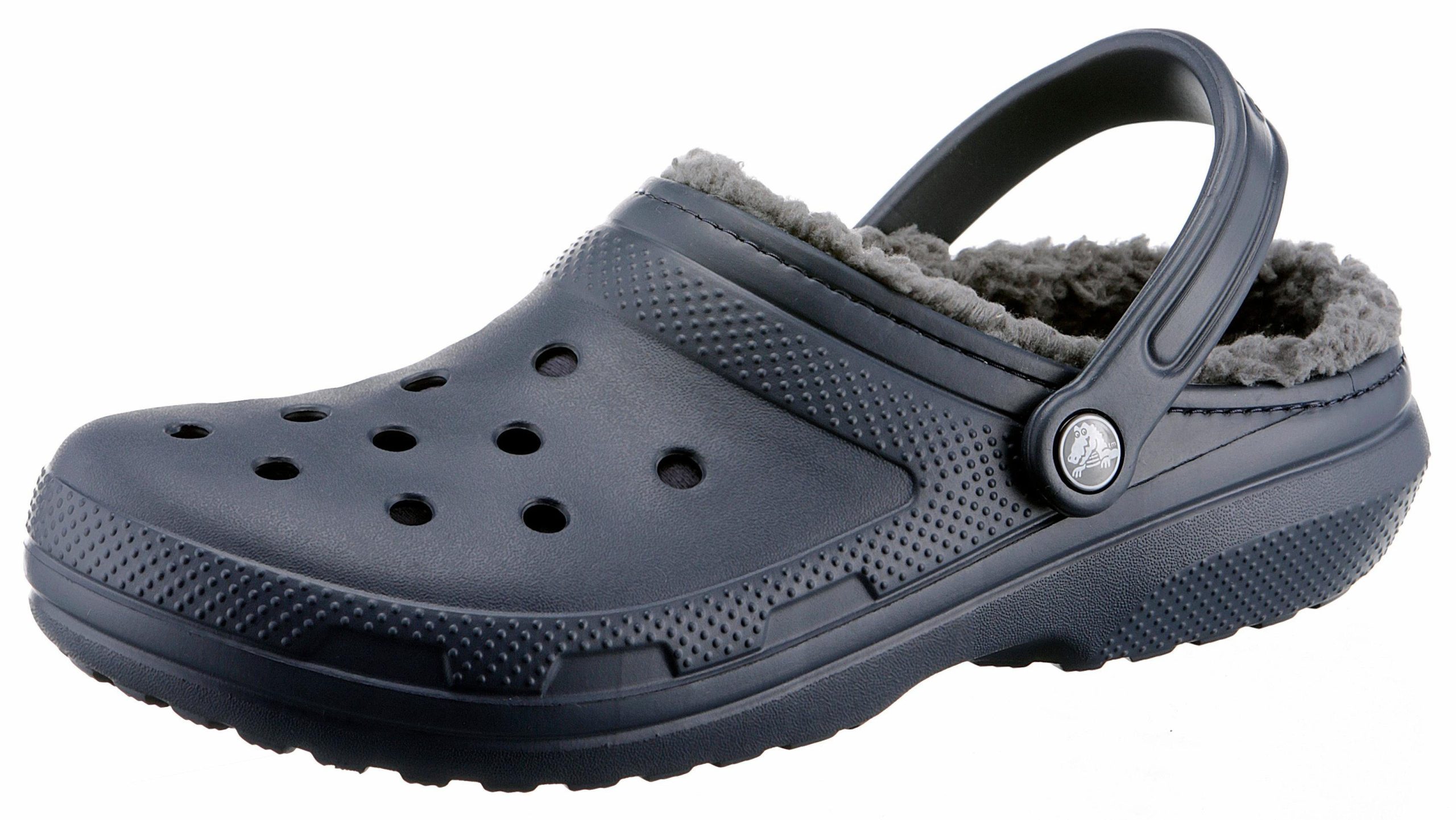 Crocs Classic Lined Clog Hausschuh, Garten Schuh, Schlappen, Clog, mit kuscheligem Fellimitat