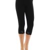 YESET Women's Capri 3/4 Leggings Lace Cotton Blend - [Color] - S-XXL