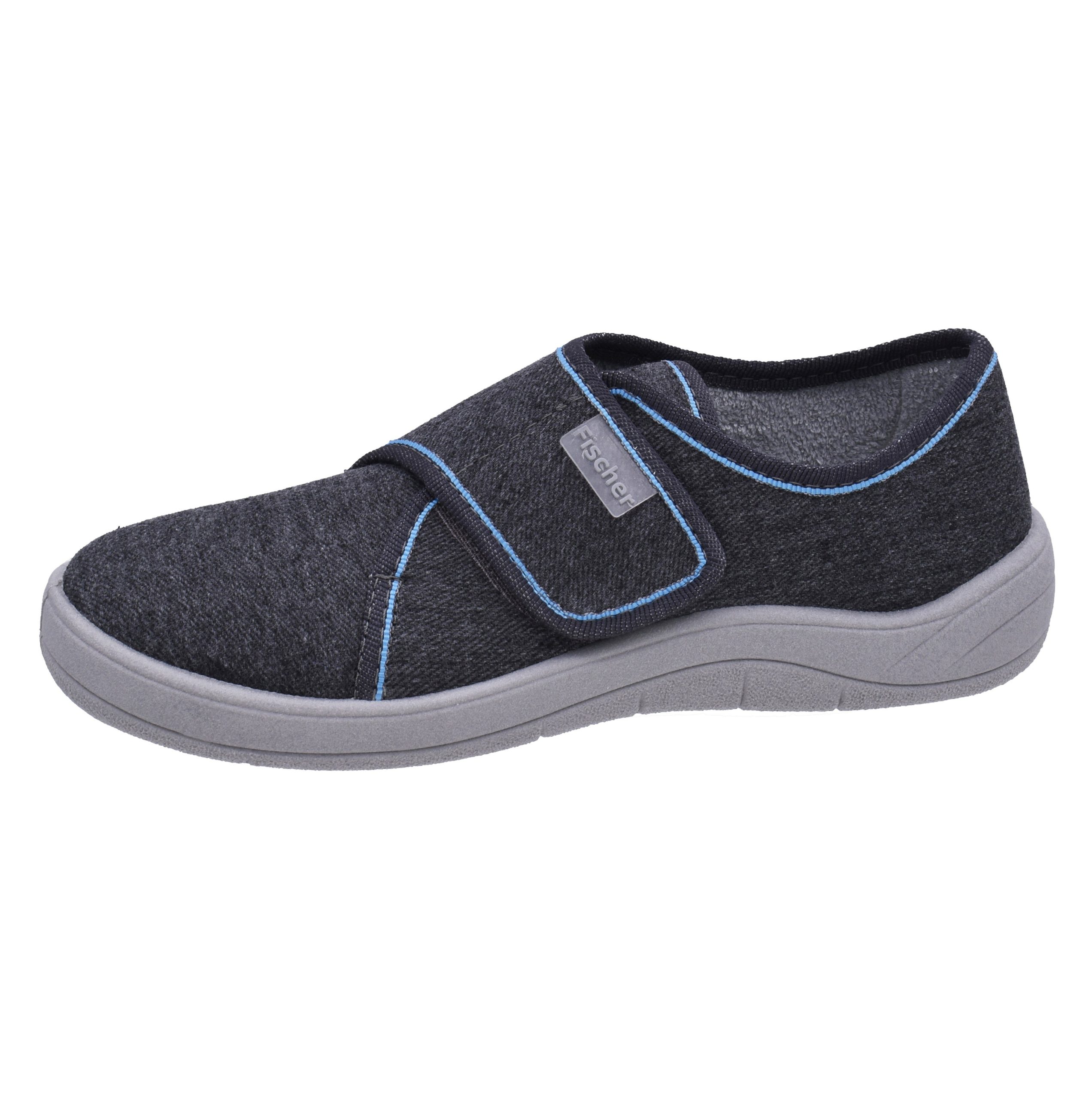 Fischer Markenschuh Tim Slipper - Denim Fabric with Cotton Terry Lining