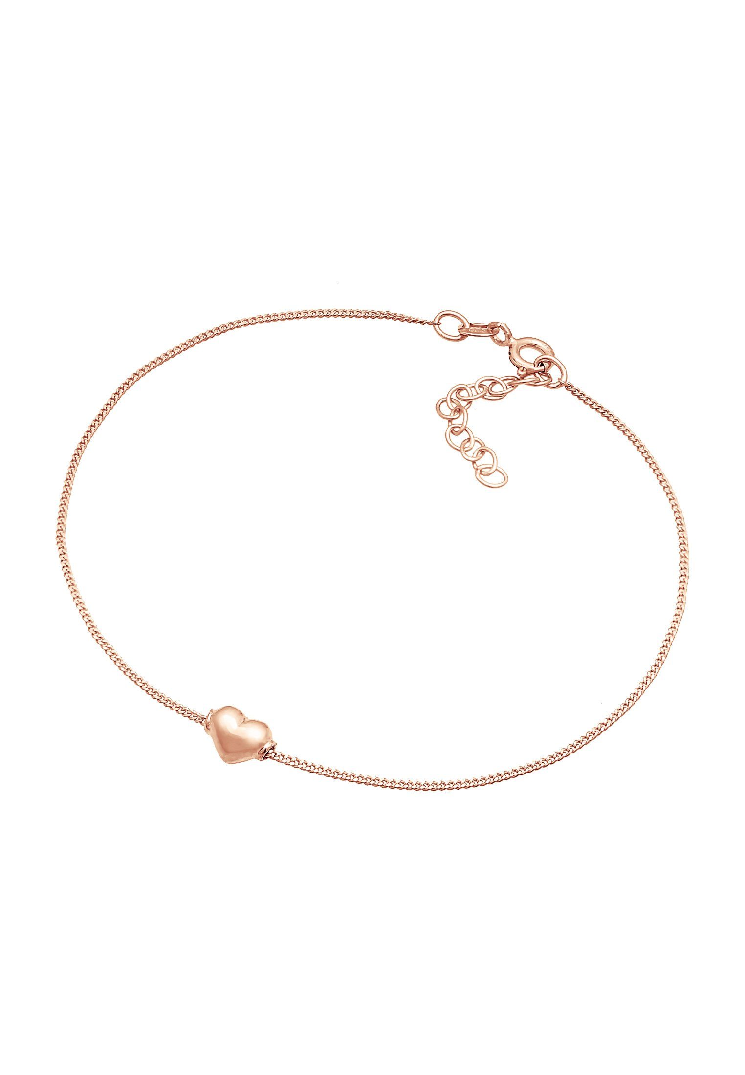 Elli Fußkette Kinder Herz Liebe Sommer 925 Silber, Herz