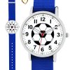 Pacific Time Quarzuhr Kinder Armbanduhr Fußball Wechselarmband, Mix und Match Design