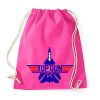 Top Gun F-14 Tomcat Drawstring Bag - 80s 90s Maverick - Blonnie & Brownie
