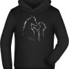 MyDesign24 Hoodie Kinder Kapuzen Sweatshirt - Pferde Hoodie Silhouette mit Frau Kapuzensweater mit Aufdruck