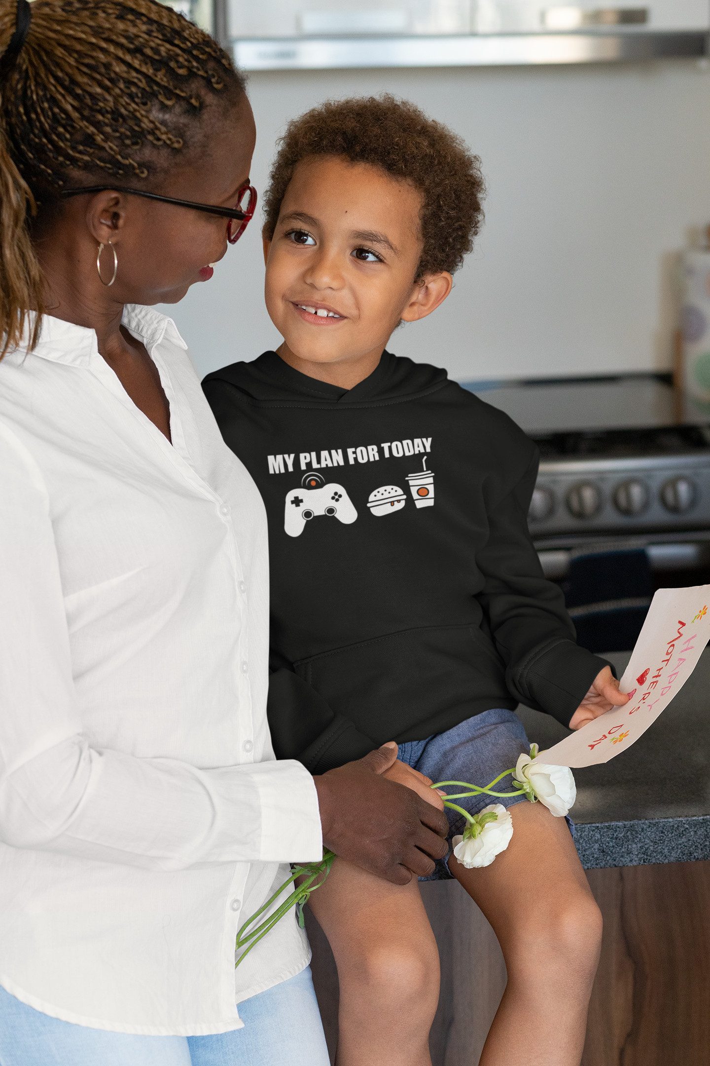 Baddery Kapuzenpullover Kinder Hoodie Baddery Kapuzenpullover Kinder Hoodie