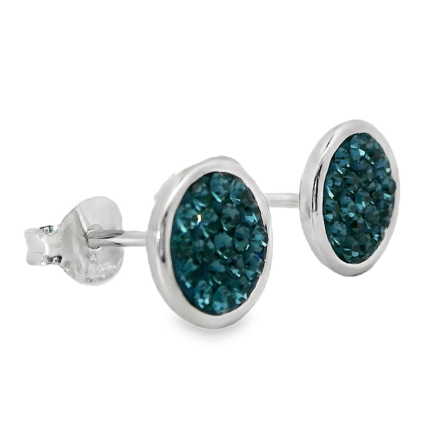 Impala Jessica Crystal Accent 925 Sterling Silver Earrings