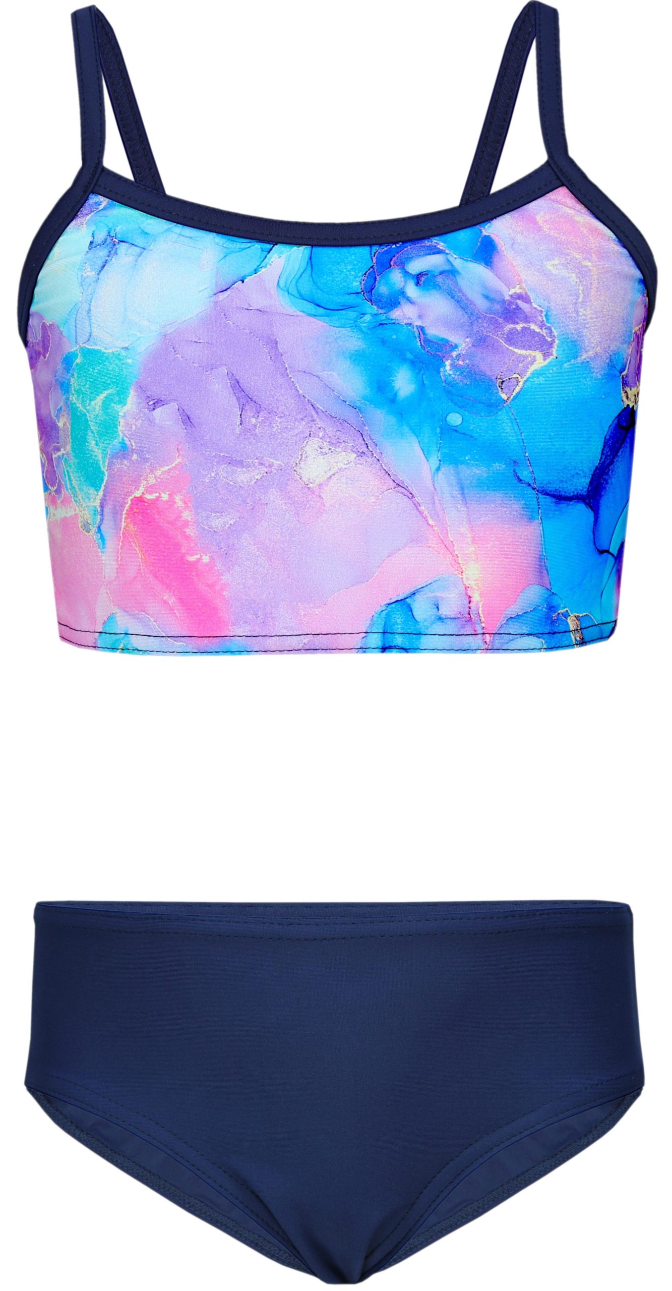 Aquarti Girls' Bikini Set - Mermaid or Stripe Design