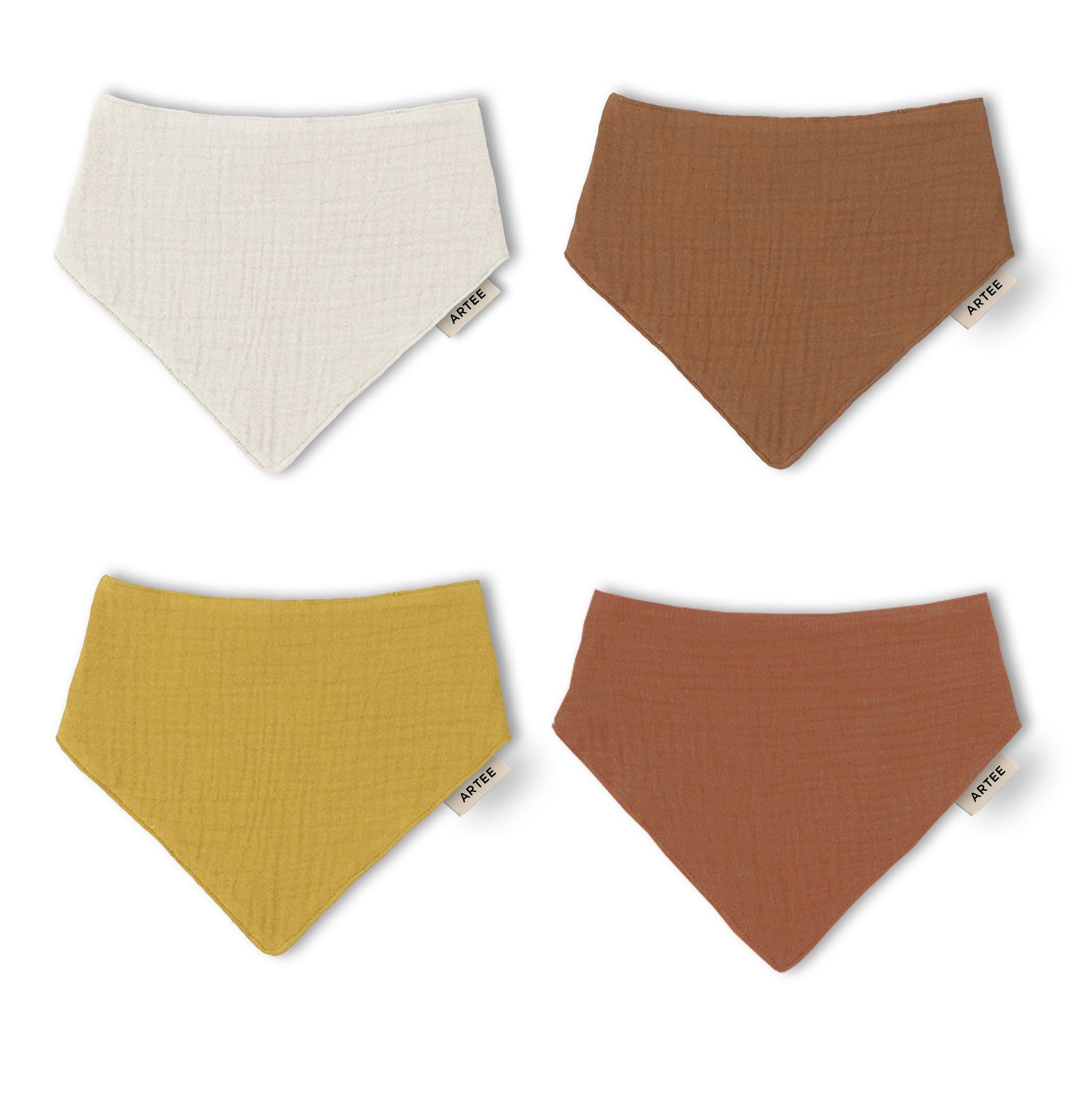 Artee Little Dutch Muslin Bib Set | Soft Organic Cotton Baby Bibs 0-18 Months