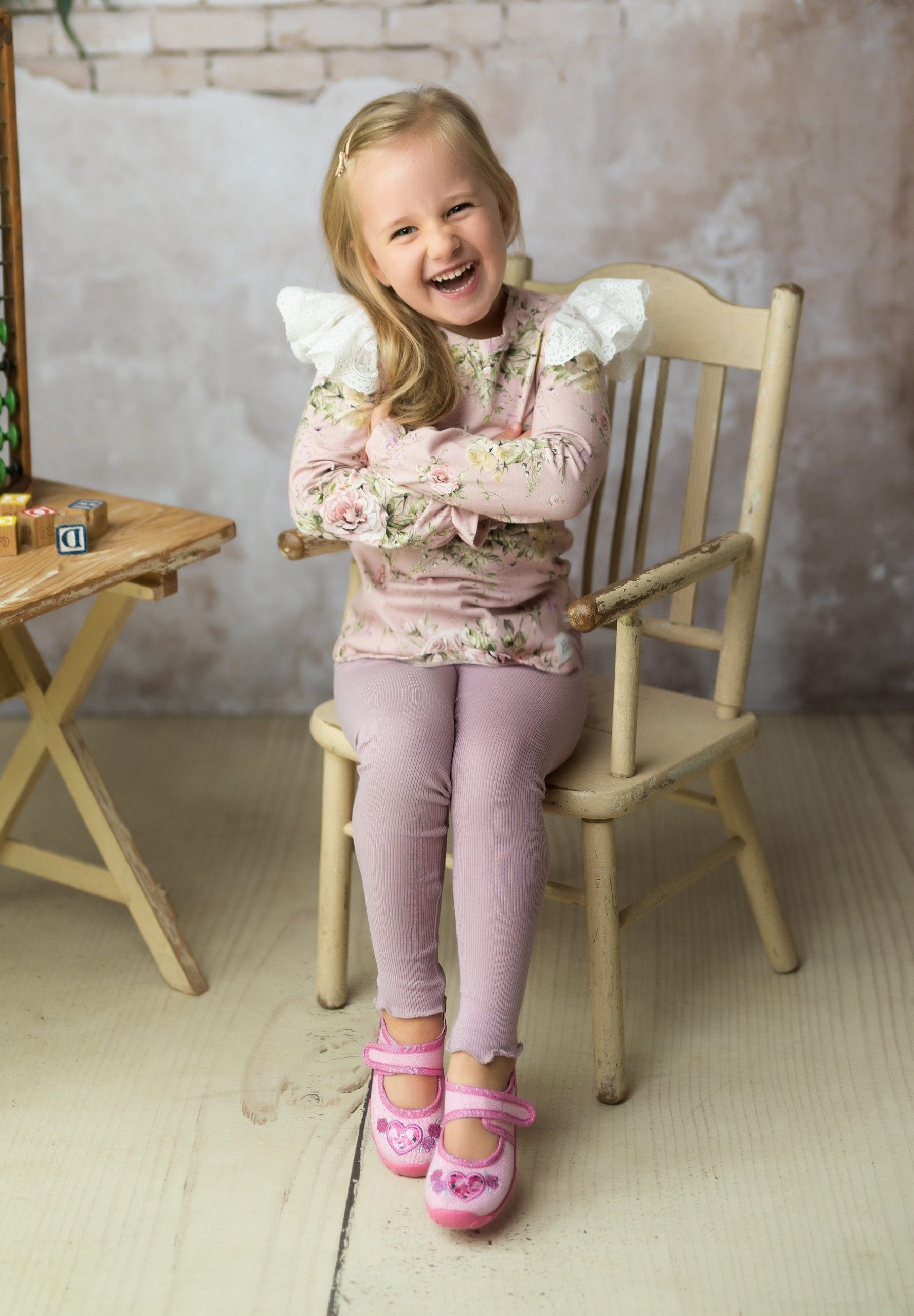 Beck Mädchen Pferd Hausschuh Ballerina mit Klettverschluss Beck Mädchen Pferd Hausschuh Ballerina mit Klettverschluss