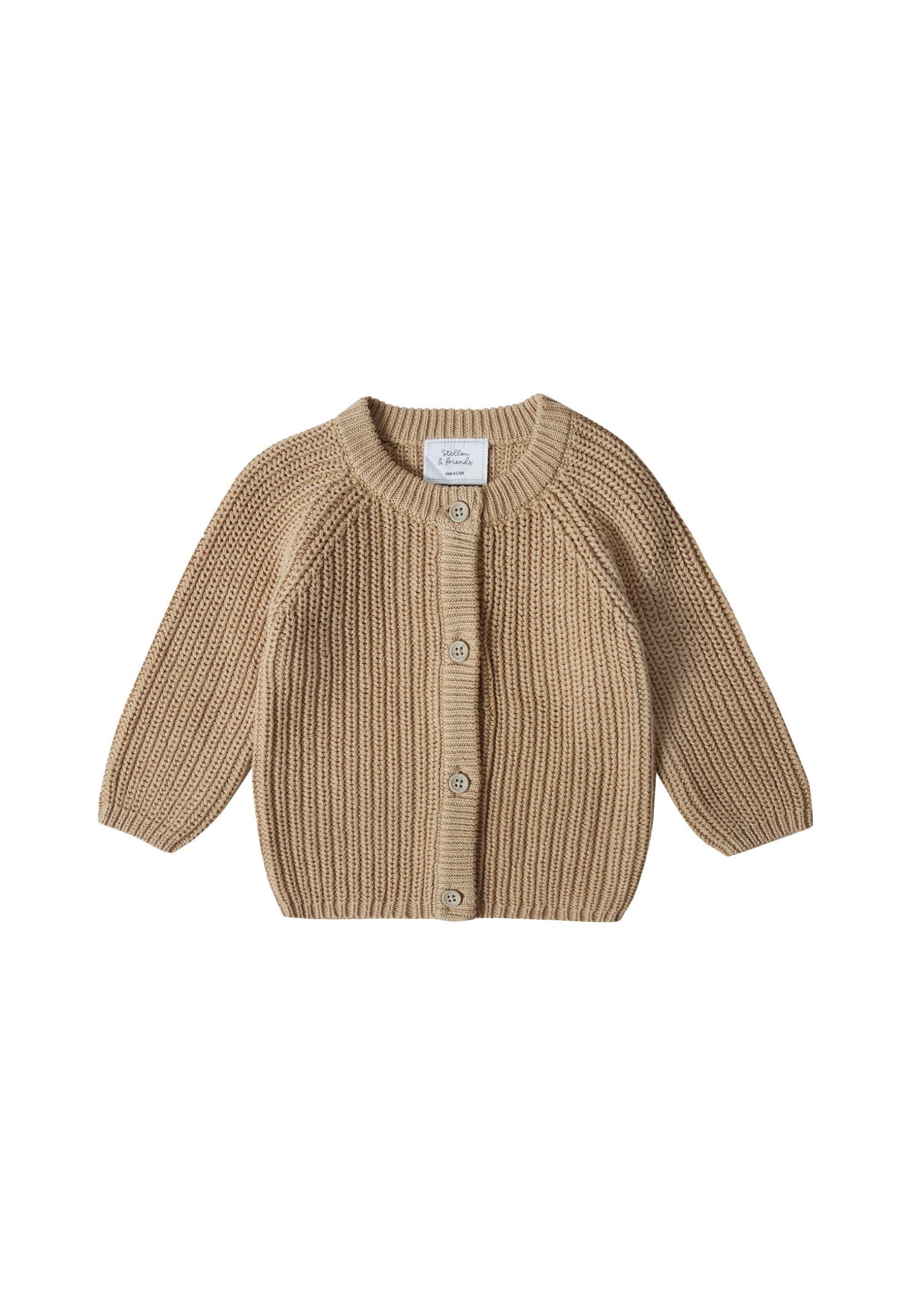 Stellou & Friends: Premium Cotton Cardigan - Natural Style for Little Ones