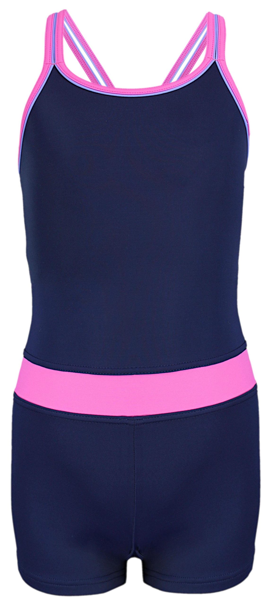 Aquarti Girls Swimsuit with Legs - Racerback Design