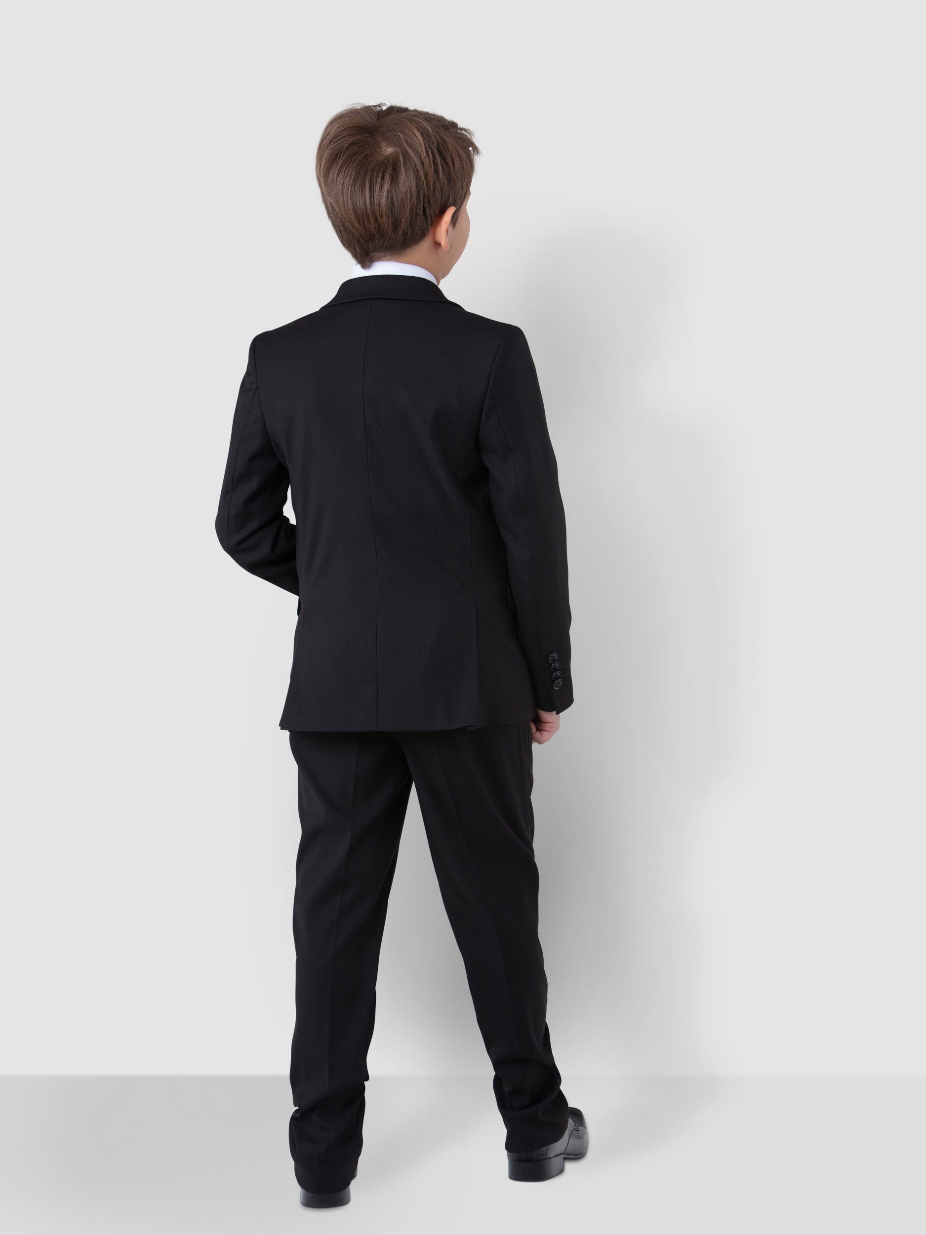 SANDER STELLAN Boys' Suit Luxurious Child Suit Communion Suit 6-piece, in Black (Blazer, Vest, Shirt, Trousers, Bow Tie, and Pocket Square) Formal, Elegant SANDER STELLAN Boys' Suit Luxurious Child Suit Communion Suit 6-piece, in Black (Blazer, Vest, Shirt, Trousers, Bow Tie, and Pocket Square) Formal, Elegant