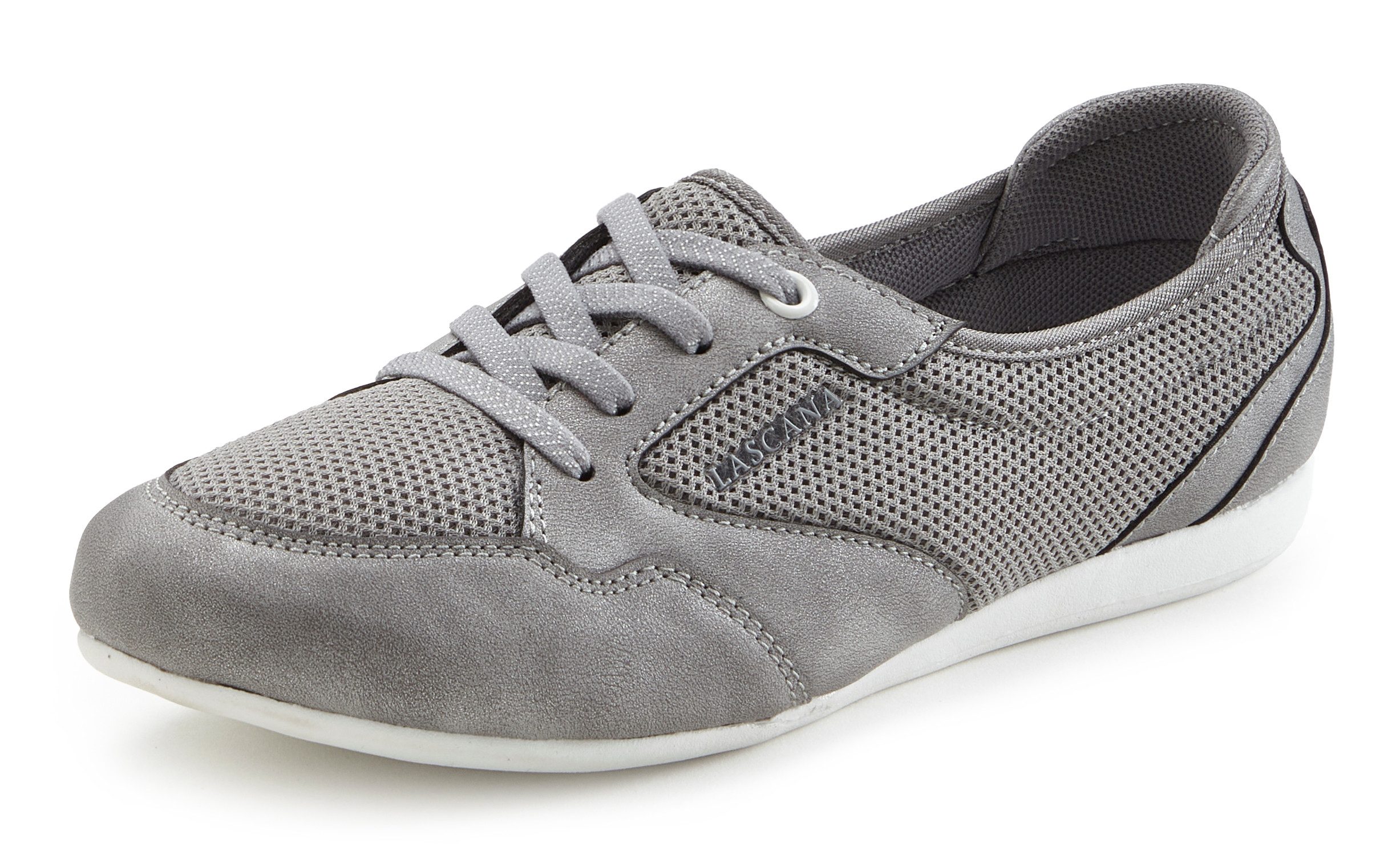 LASCANA Sneaker: Freizeitschuh, Halbschuh in modischer Mesh-Optik VEGAN