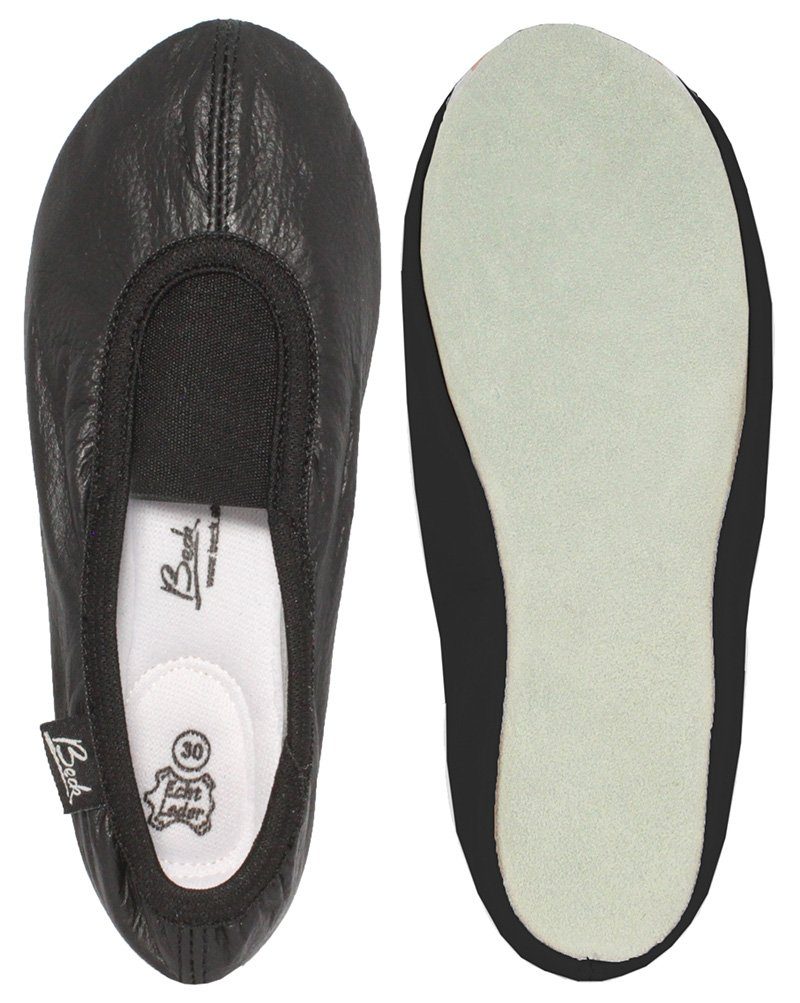 Beck Gymnastic Slippers - Genuine Leather with Suede Sole | Dance & Gymnastics