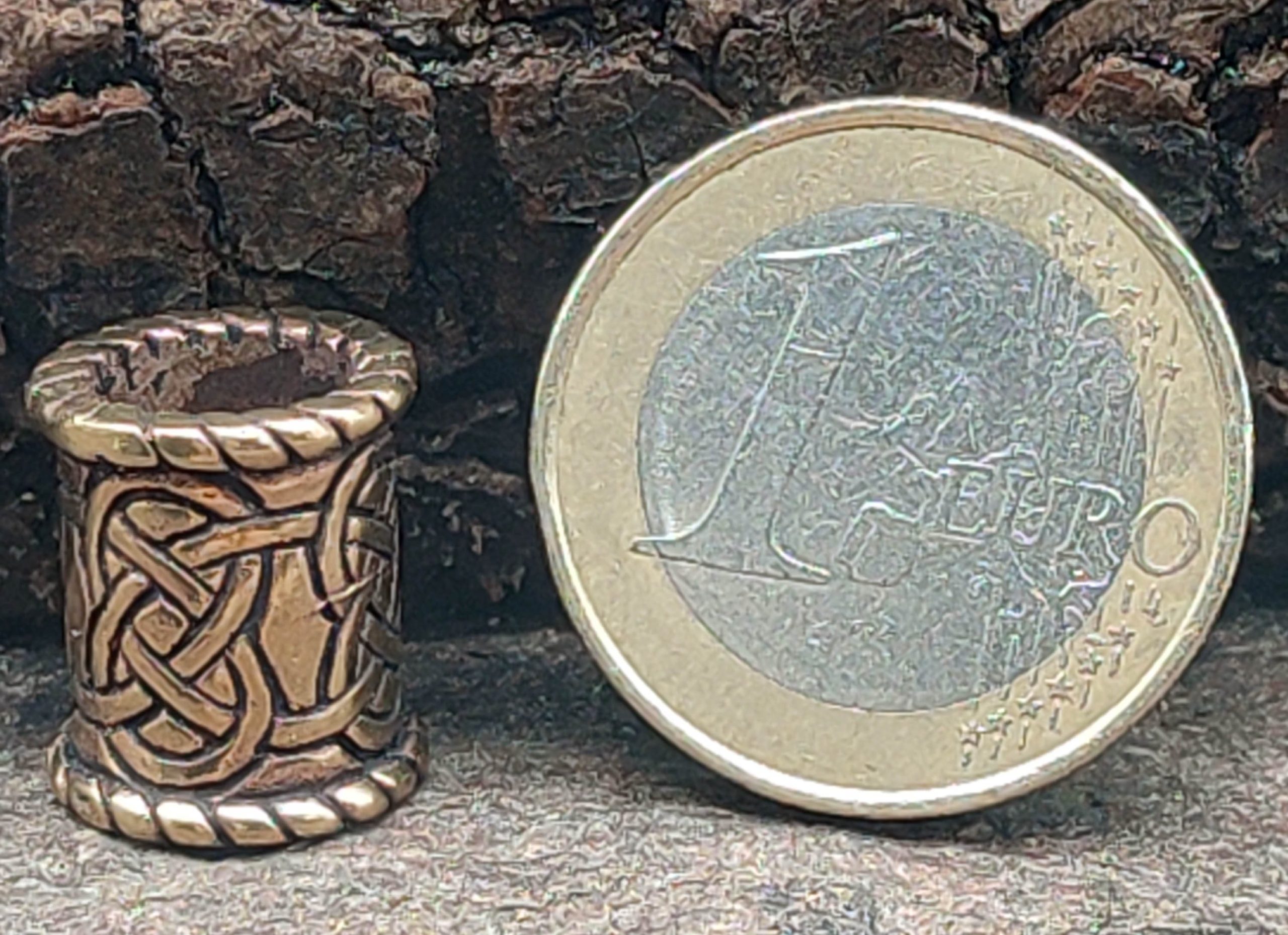 Kiss of Leather Driadem Bartperle Haarperle Bronze Keltknoten keltische Knoten 8mm Kiss of Leather Driadem Bartperle Haarperle Bronze Keltknoten keltische Knoten 8mm