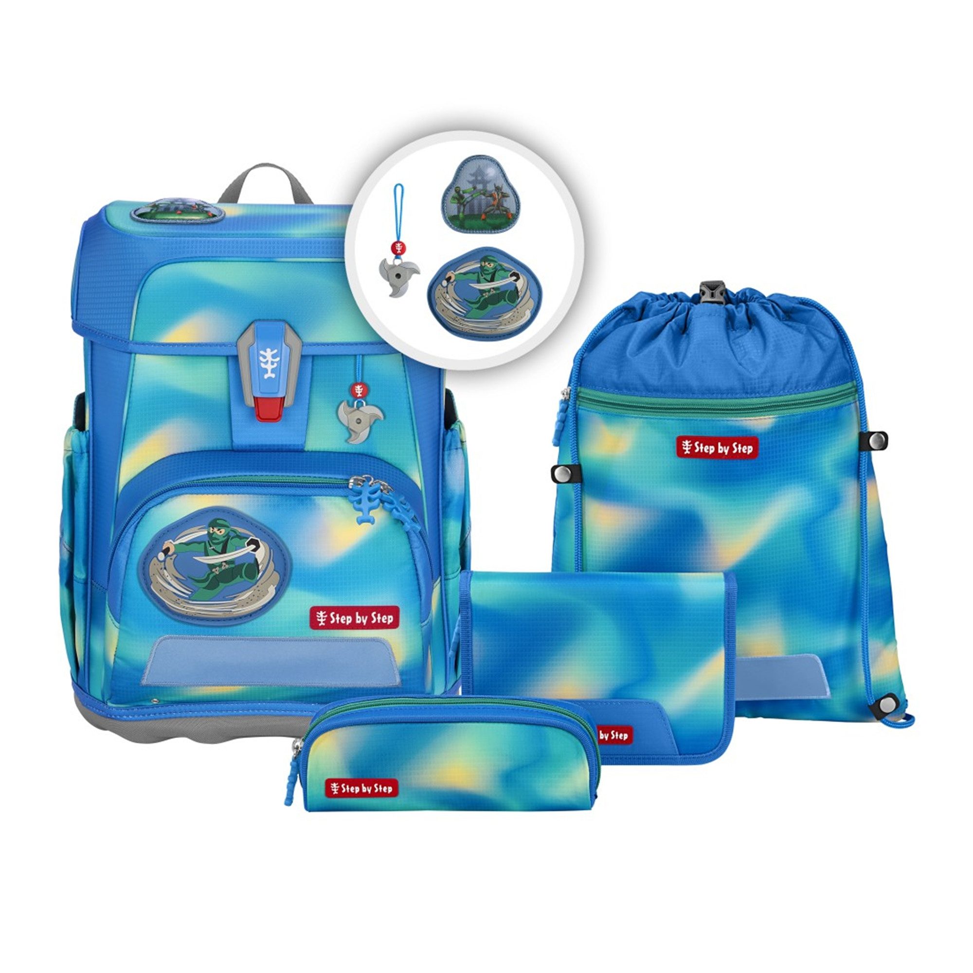 Step by Step CLOUD School Backpack Set, 5-Piece (5-tlg)