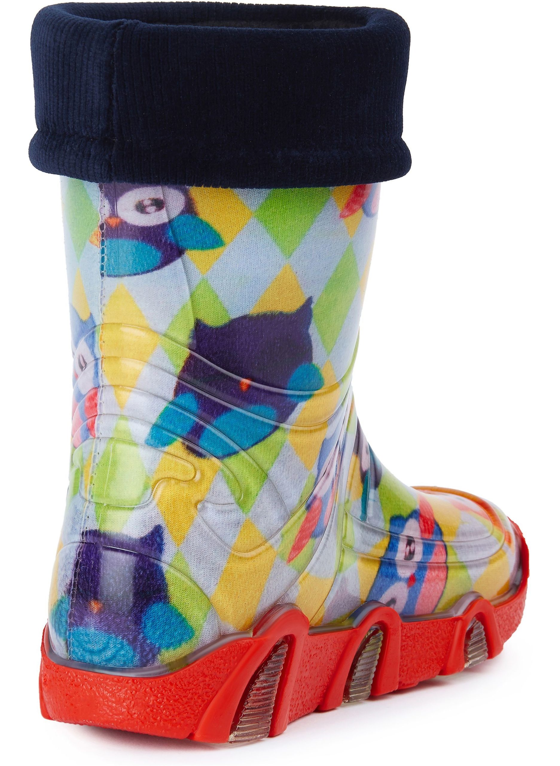 Ladeheid Children's Lined Wellington Boots | EU Made | Durable & Stylish