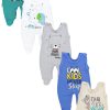 TupTam Strampler TupTam Baby Unisex Strampler mit Aufdruck Spruch 5er Pack (5-tlg)