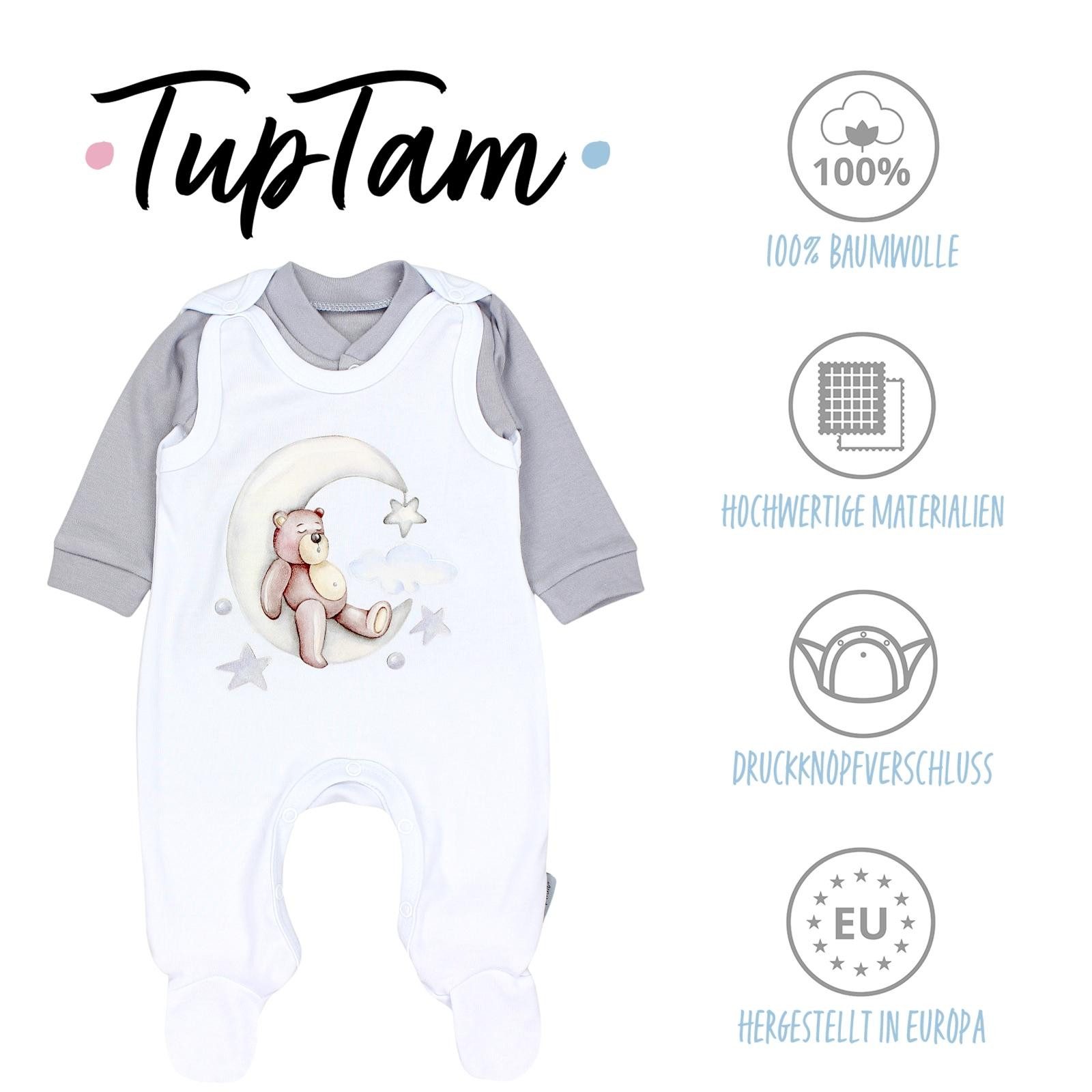 TupTam Baby Romper Set - Organic Cotton Animal Print & 'I Love Mum' - Girl & Boy