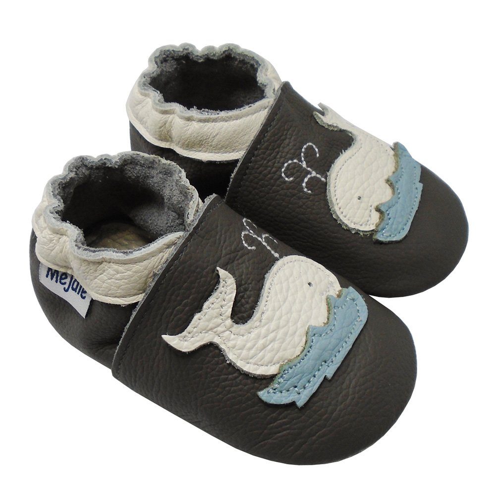 Mejale Weiche 100% Leder Krawbellschuhe - Hausschuhe & Lederpuschen