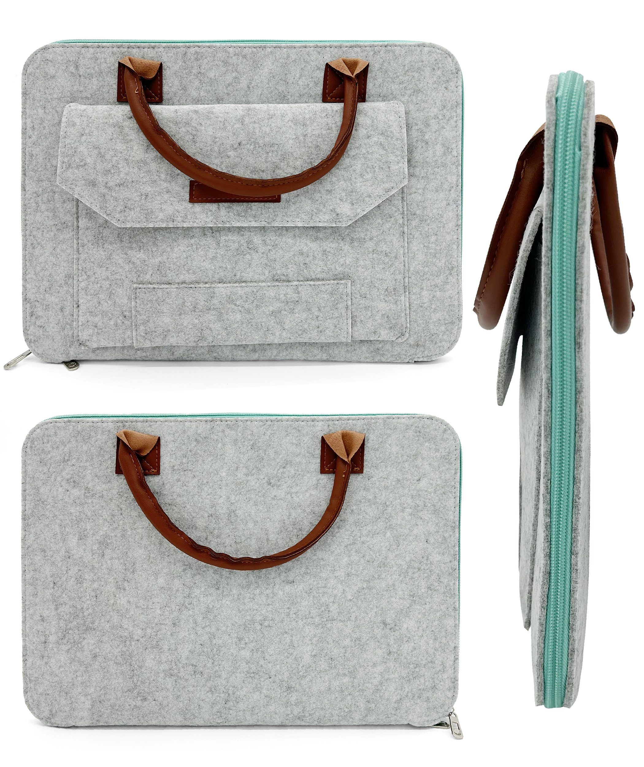 Oxid Felt Laptop Sleeve - 15.6” Macbook/Surface Protection - Eco-Friendly & Accessory Pocket