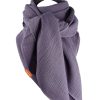wundabaa Muslin Scarf - Soft Organic Cotton Wrap - Neck Scarf, Shawl, Triangle - Blue & More Colors
