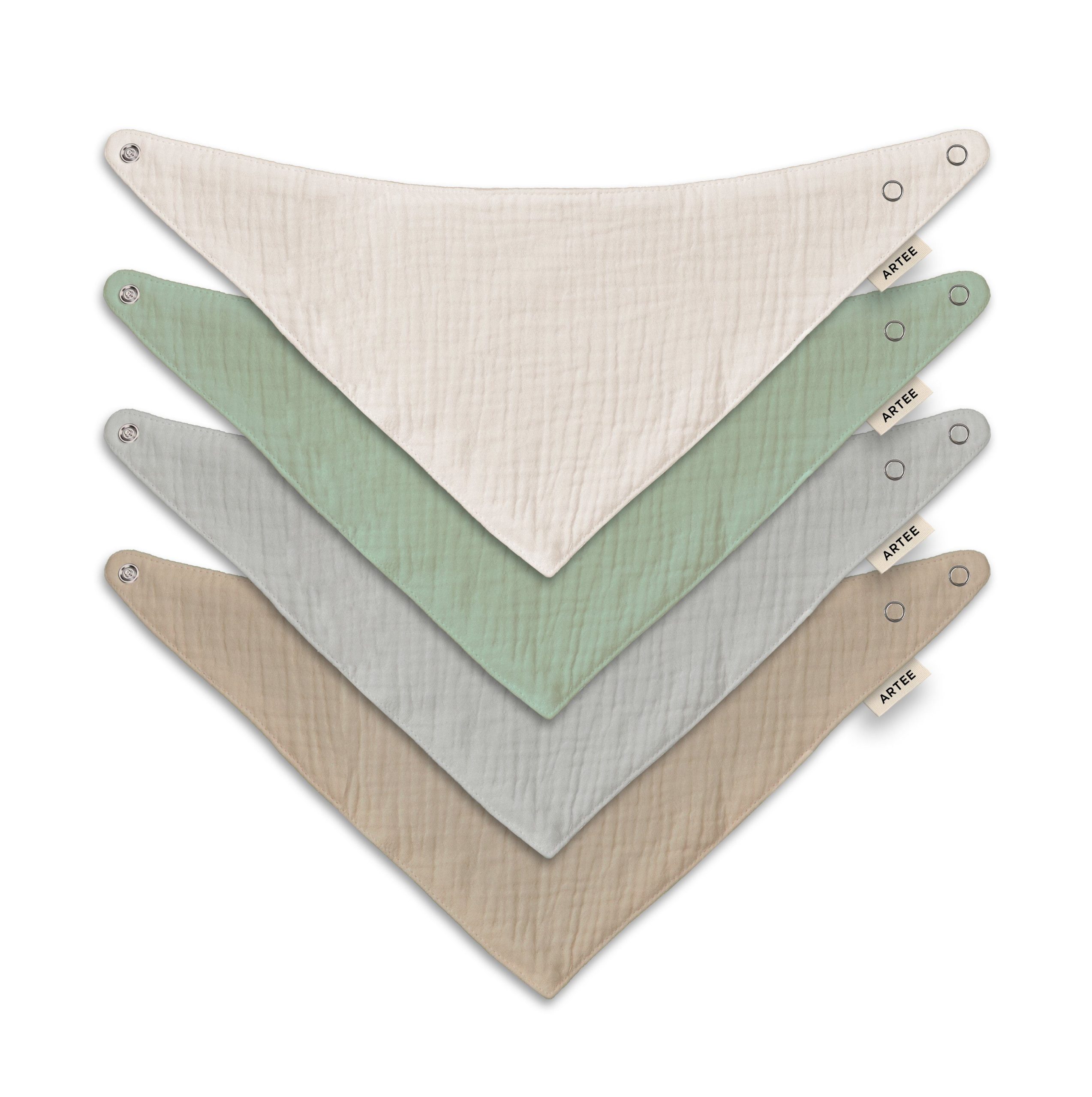 Artee Little Dutch Muslin Bib Set | Soft Organic Cotton Baby Bibs 0-18 Months