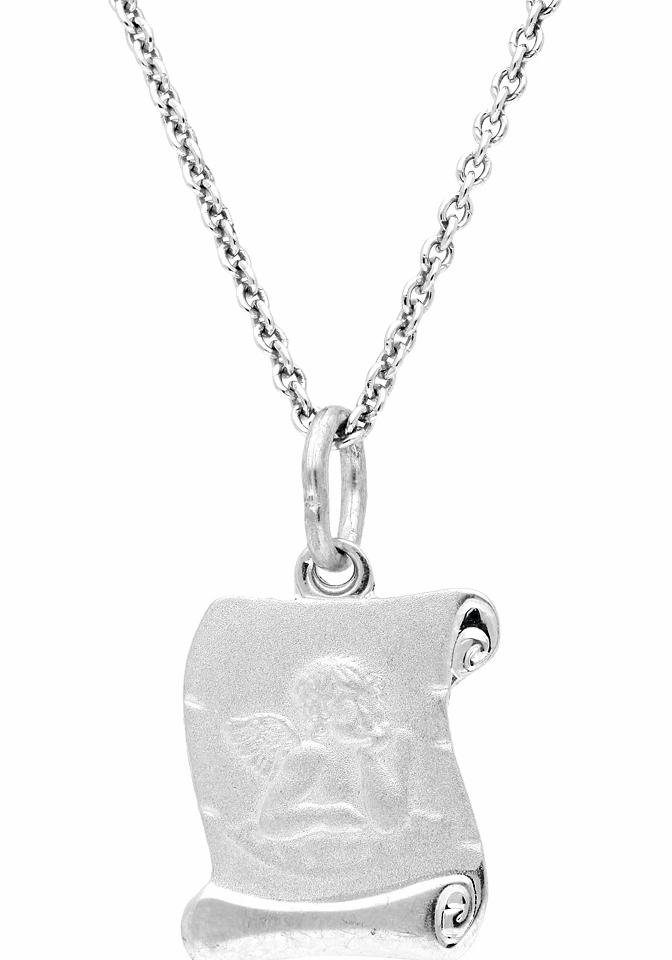 Firetti Kette mit Anhänger - Schmuck Geschenk Silber 925 Halsschmuck Halskette Ankerkette Engel