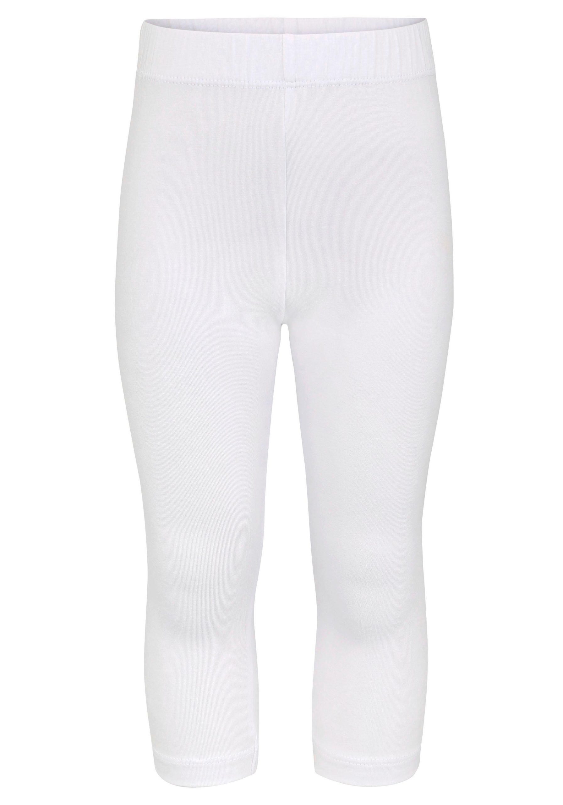 KIDSWORLD 3/4 Leggings 2-Pack – Girls' Stretchy Cotton Blend