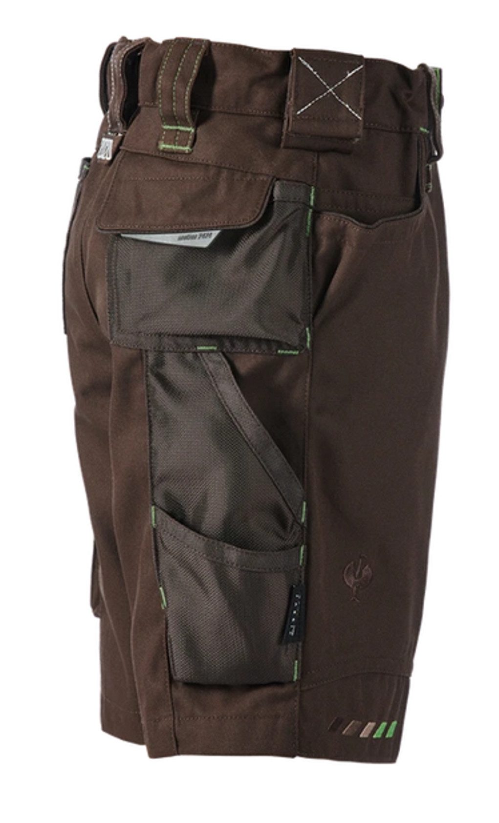 Engelbert Strauss e.s.motion 2020 Kids' Work Shorts - Brown/Sea Green