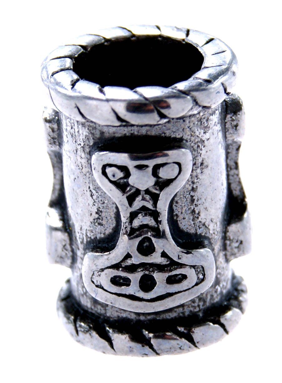 Thorshammer Bartperle - Viking Mjölnir Stainless Steel Beard Hair Jewelry