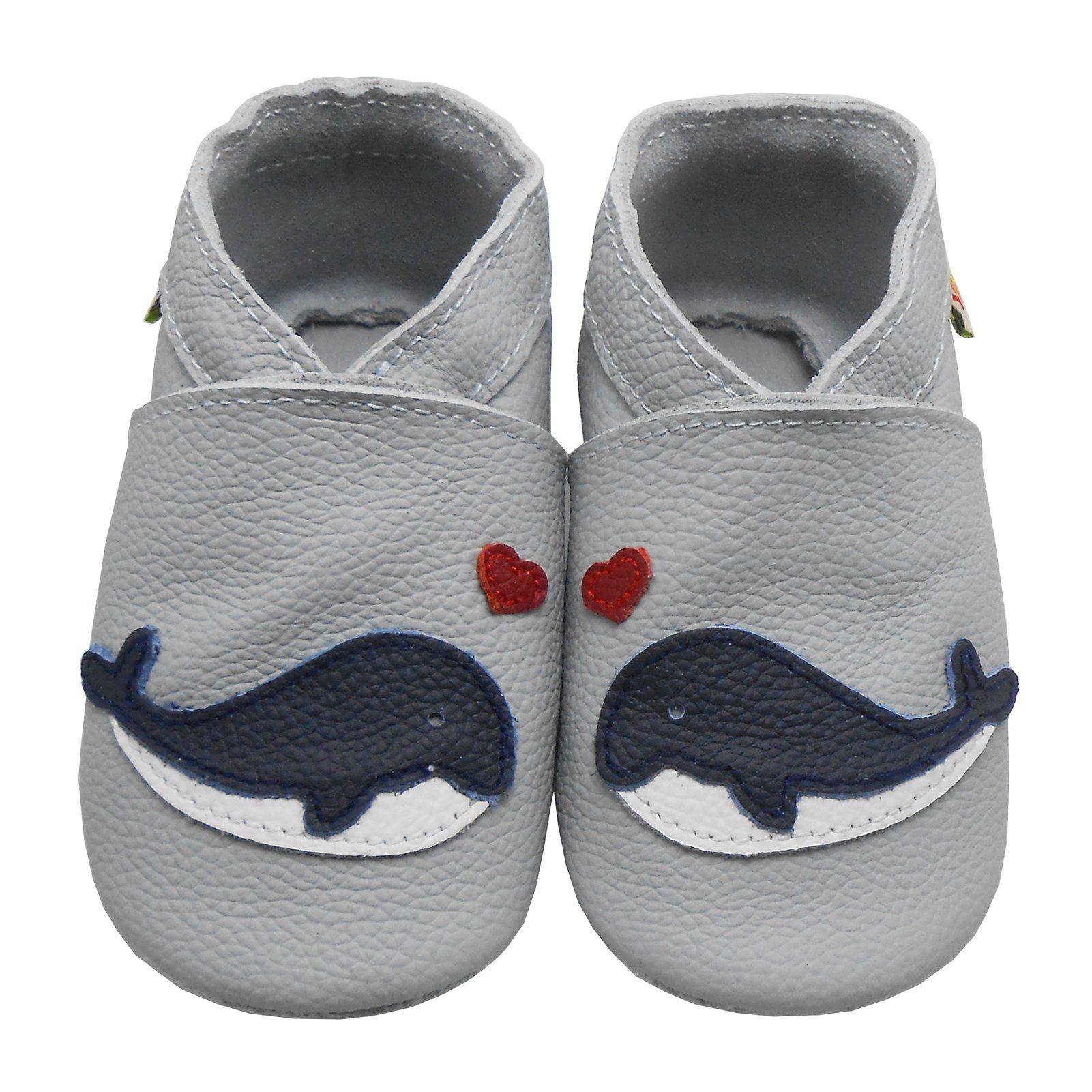 Yalion® Genuine Leather Baby Crawling Shoes - Soft Suede Soles