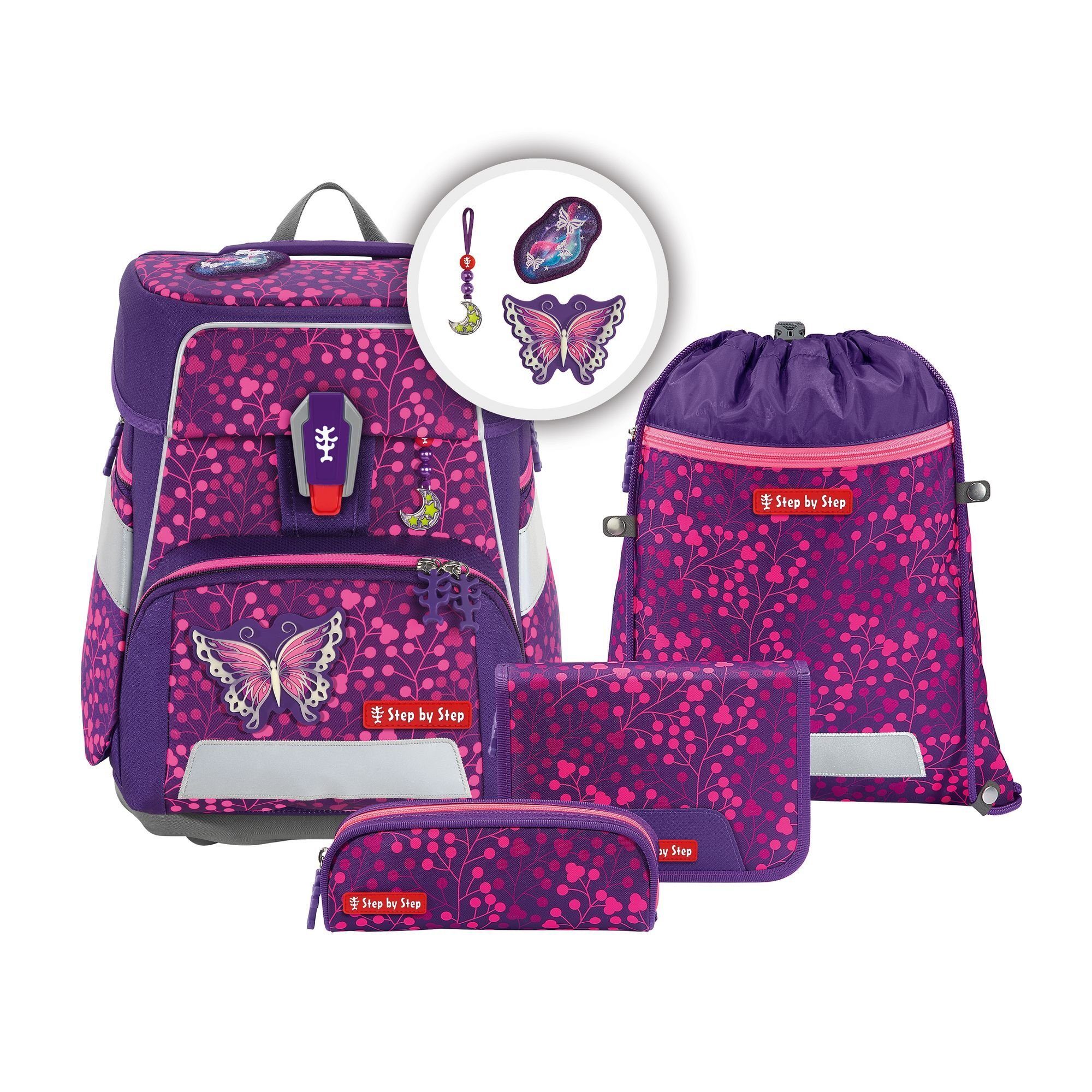 Step by Step Space School Bag Set (5-Piece) - Grows with Your Child!