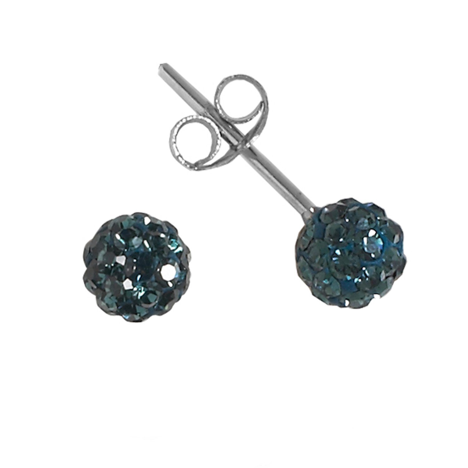 Impala Bonnie 925 Sterling Silver Crystal Stud Earrings