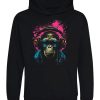 Youth Designz Kinder Hoodie Affe mit Headset - Trendiger Print