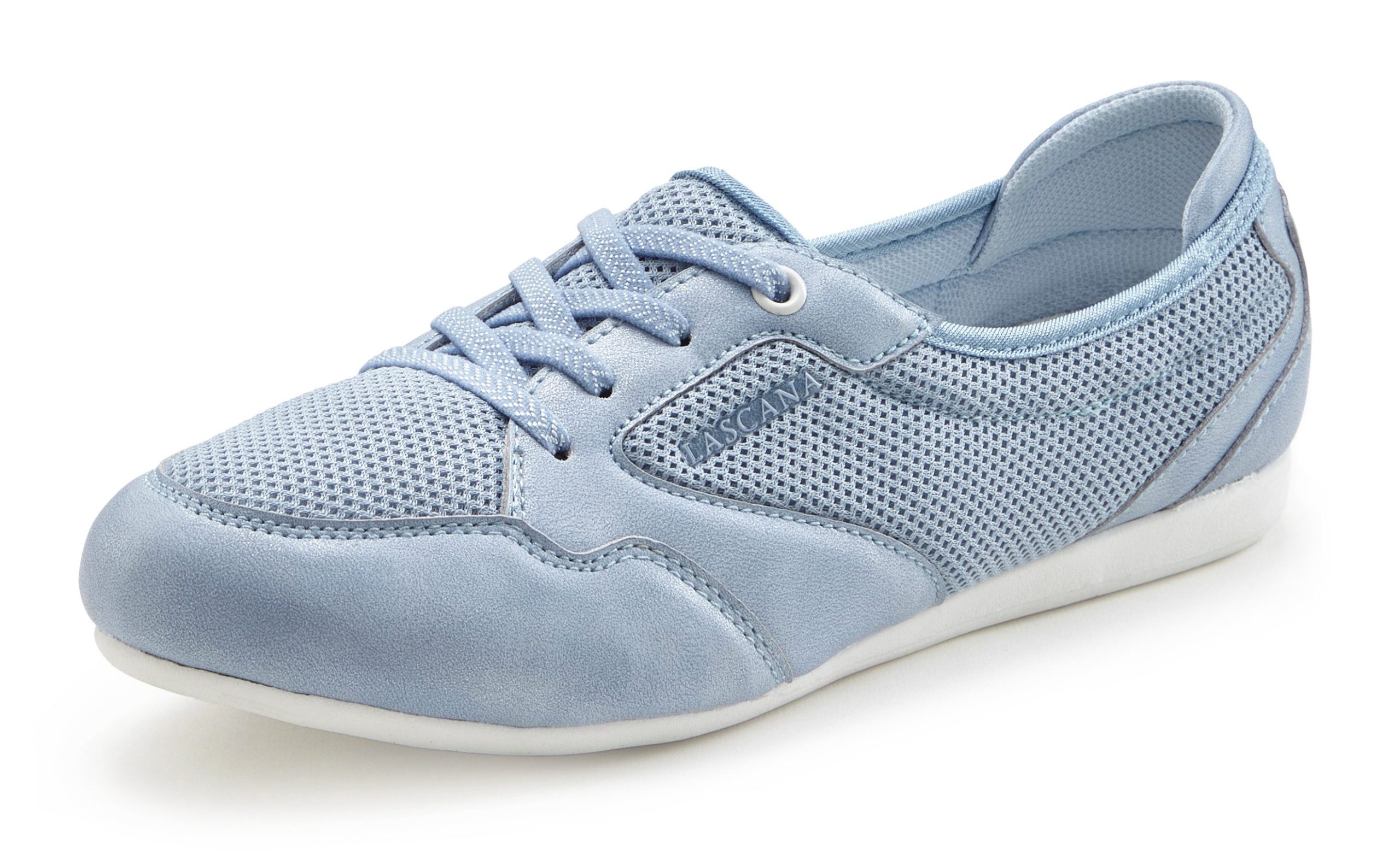 LASCANA Sneaker: Freizeitschuh, Halbschuh in modischer Mesh-Optik VEGAN